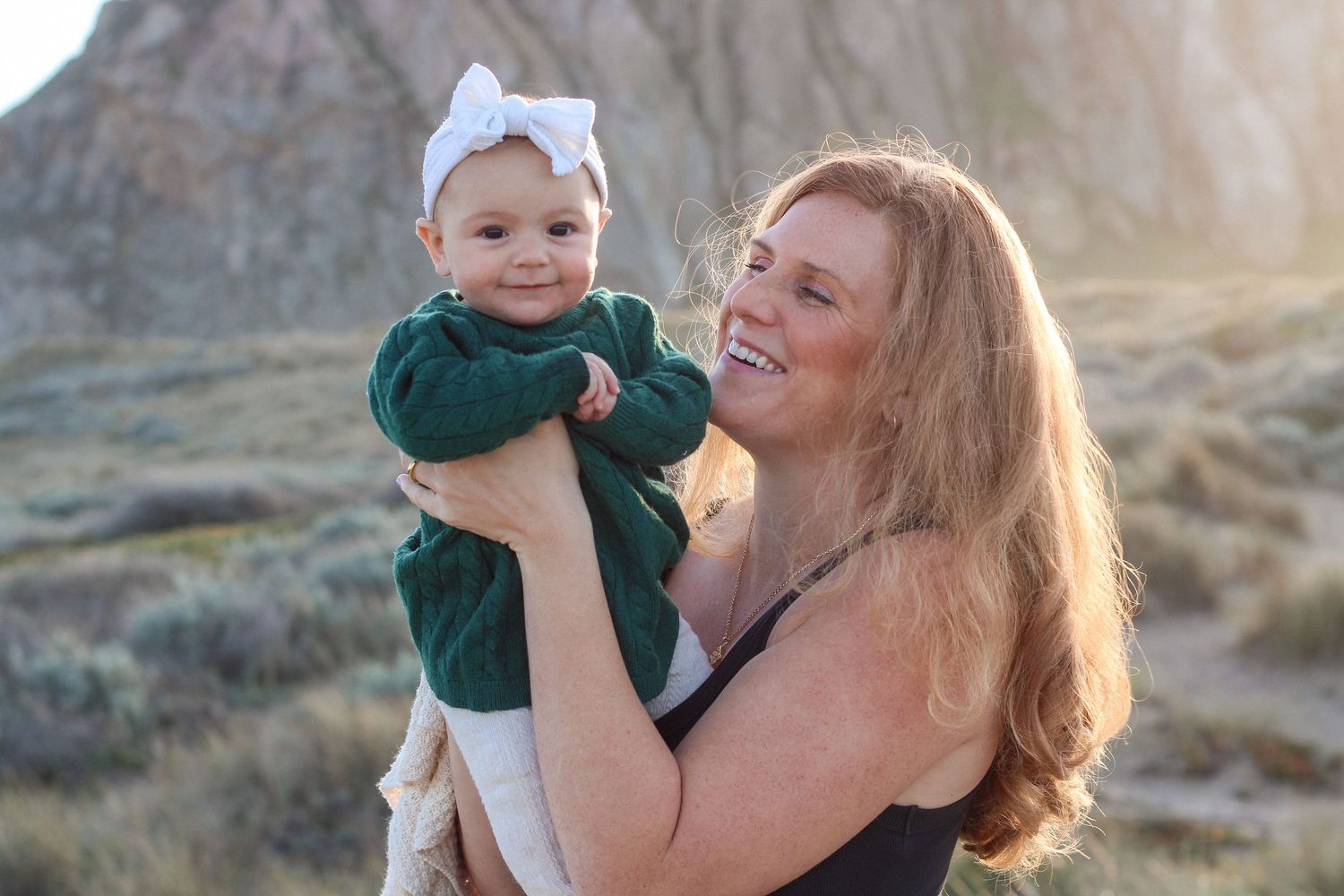 Family session on the beach, Morro Bay California photographer