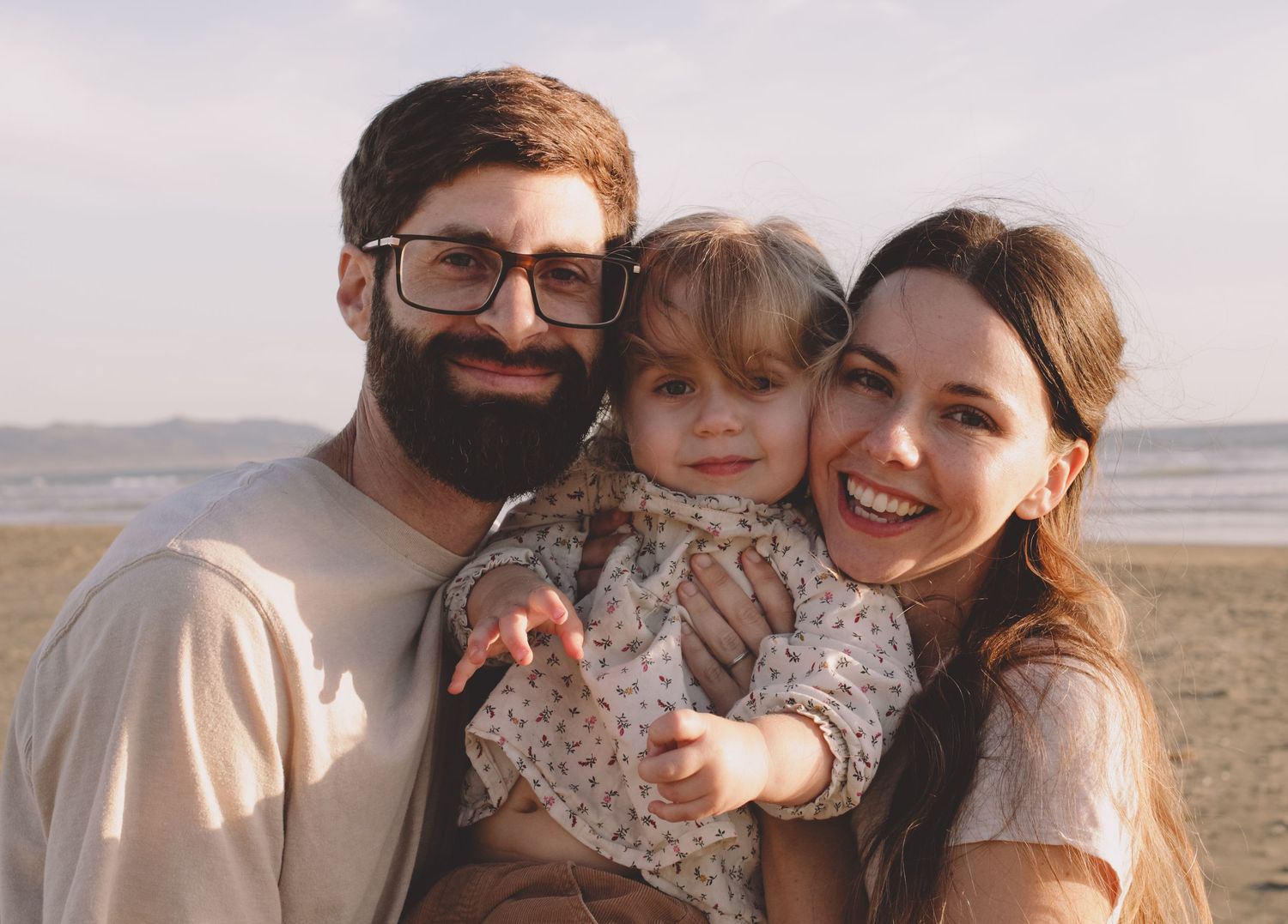 Family session on the beach, Morro Bay California photographer