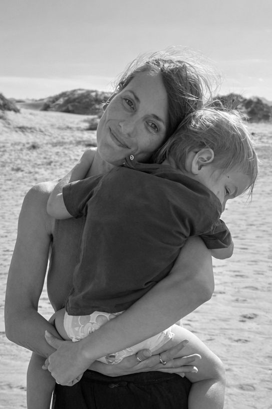Mom and baby, morro bay central coast California