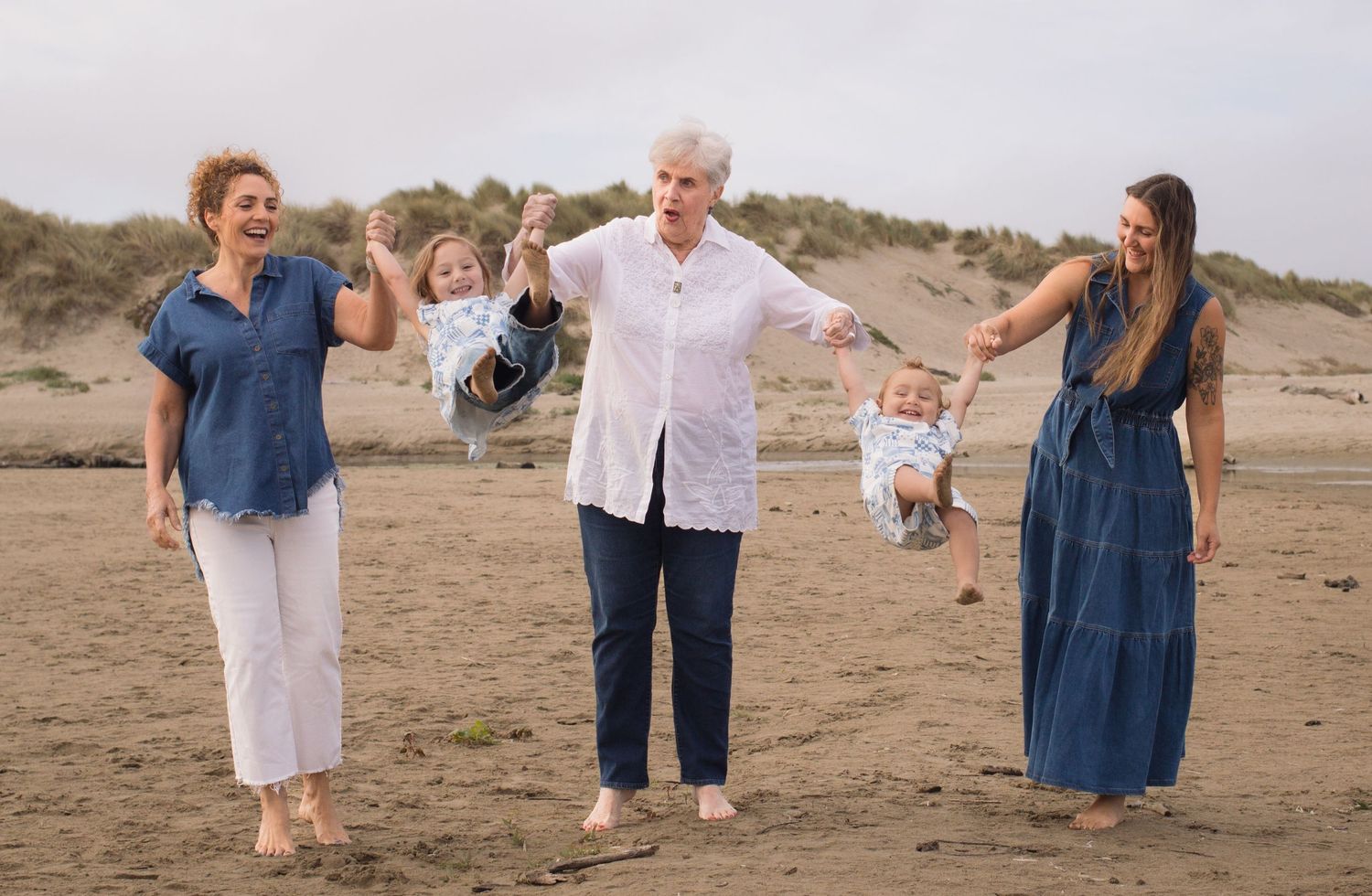 Family session on the beach, Morro Bay California photographer
