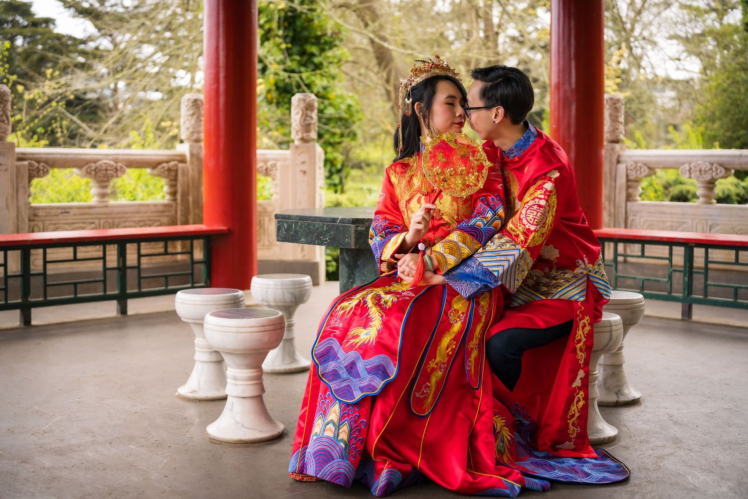 Cinematic & editorial engagement photos taken at San Francisco's Golden Gate Park.