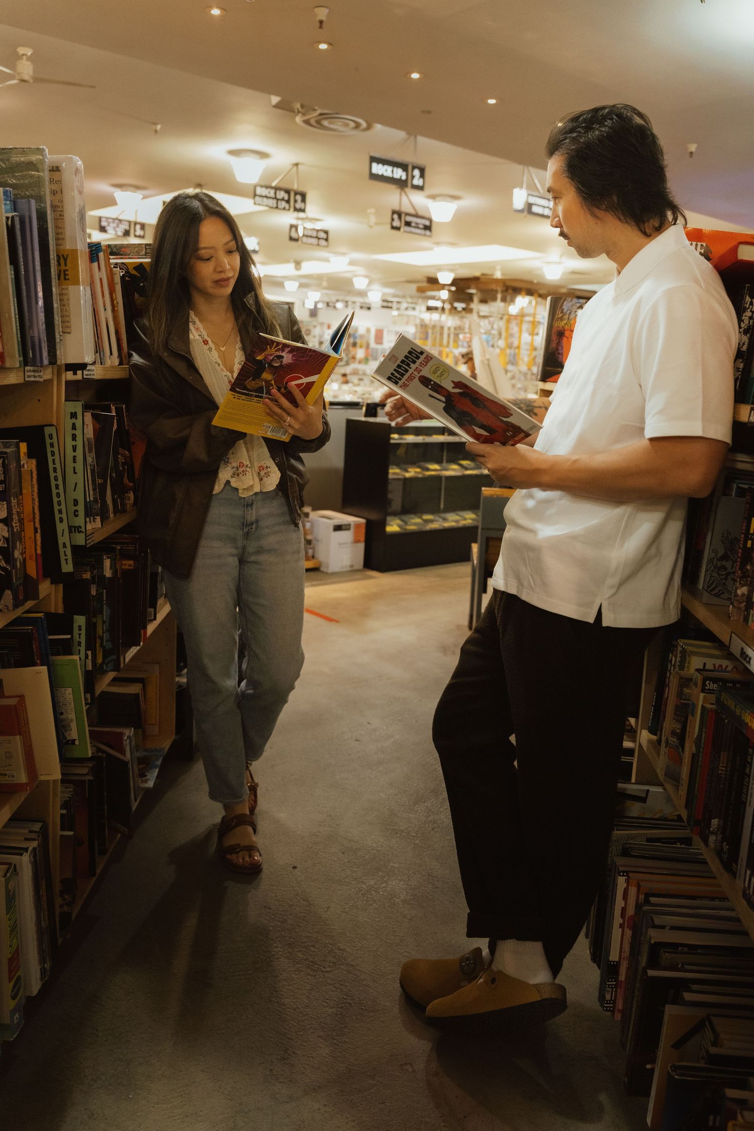 Cute couple at Amoeba Music Shop