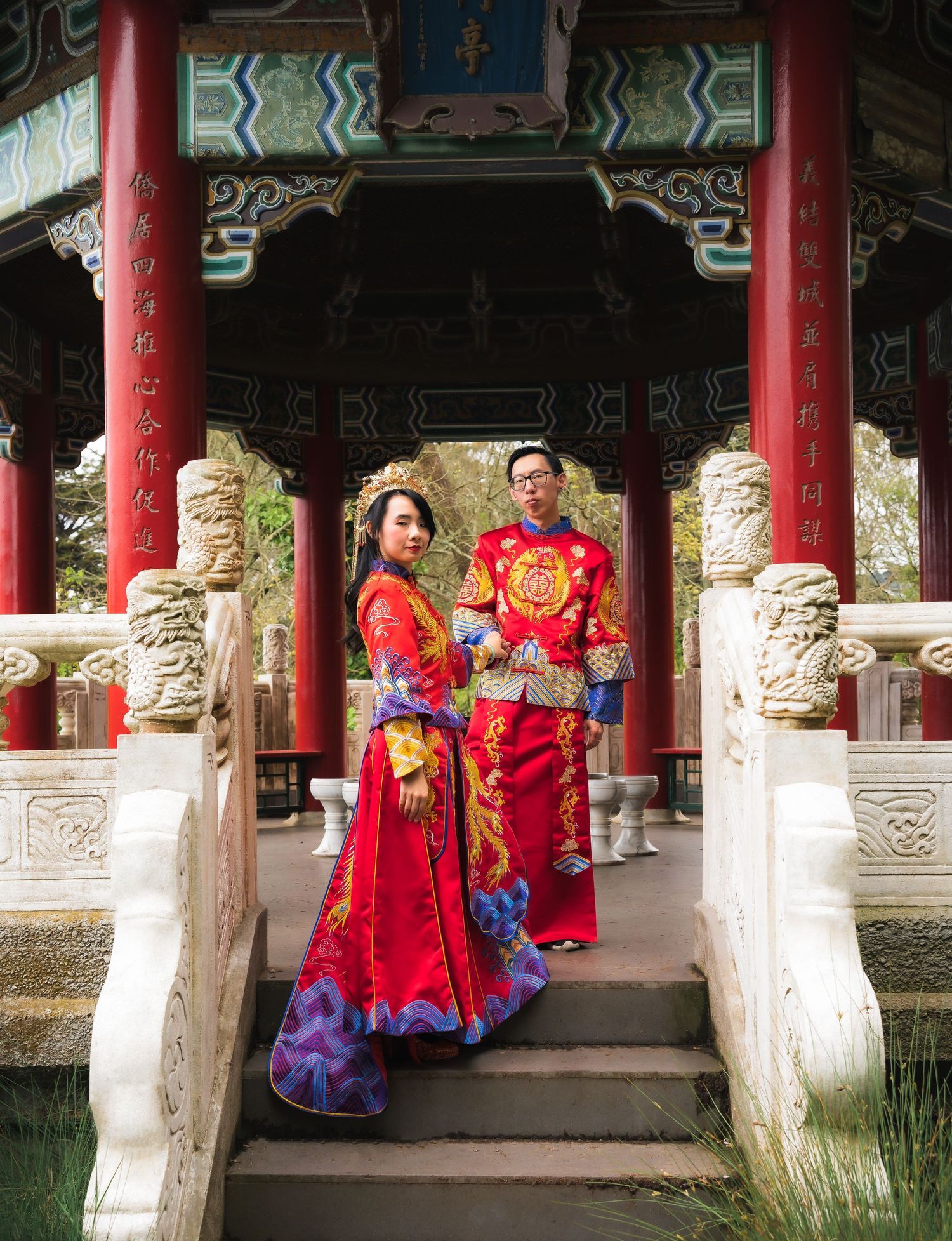 Cinematic & editorial engagement photos taken at San Francisco's Golden Gate Park.