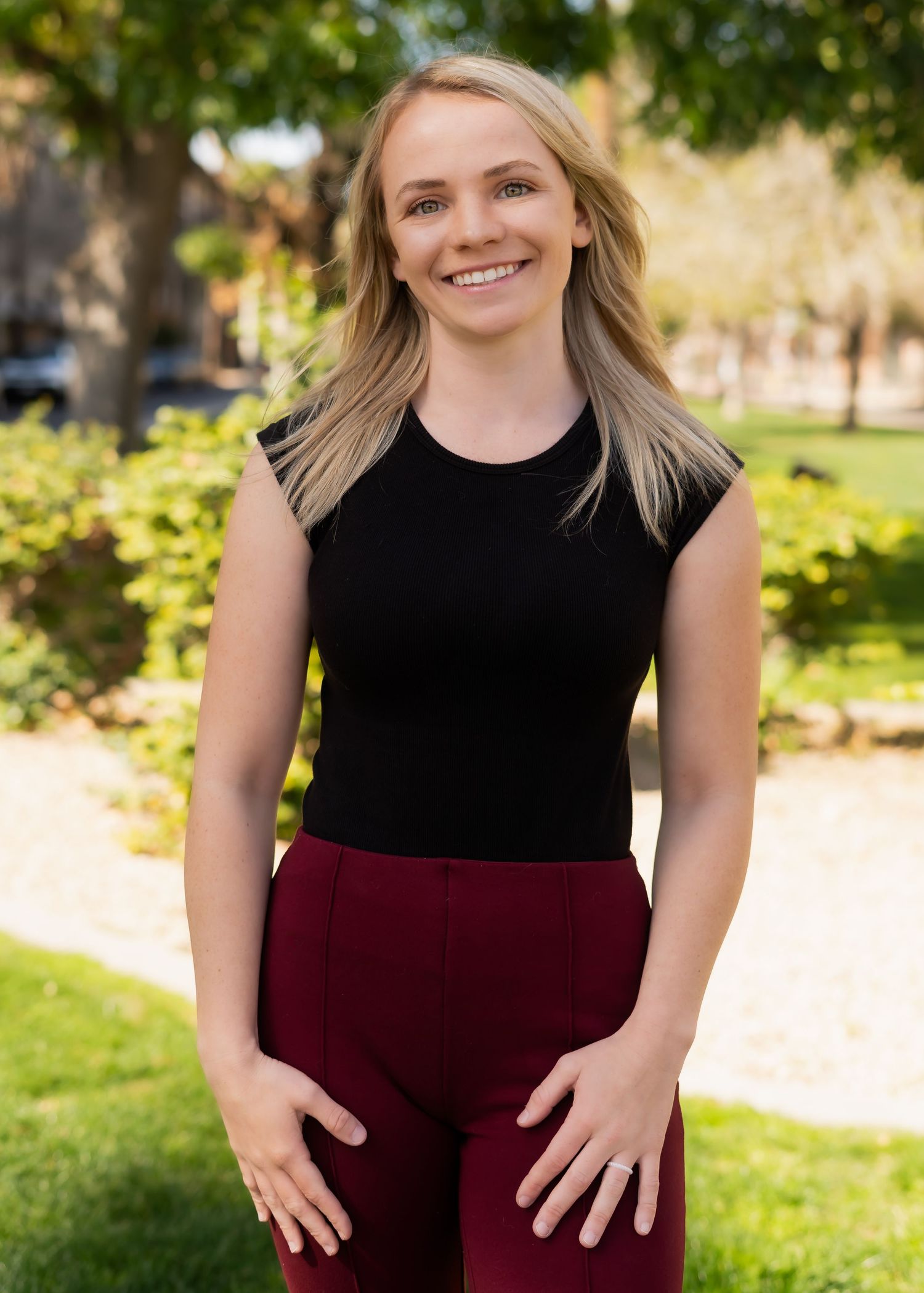 Professional outdoor headshot session.
