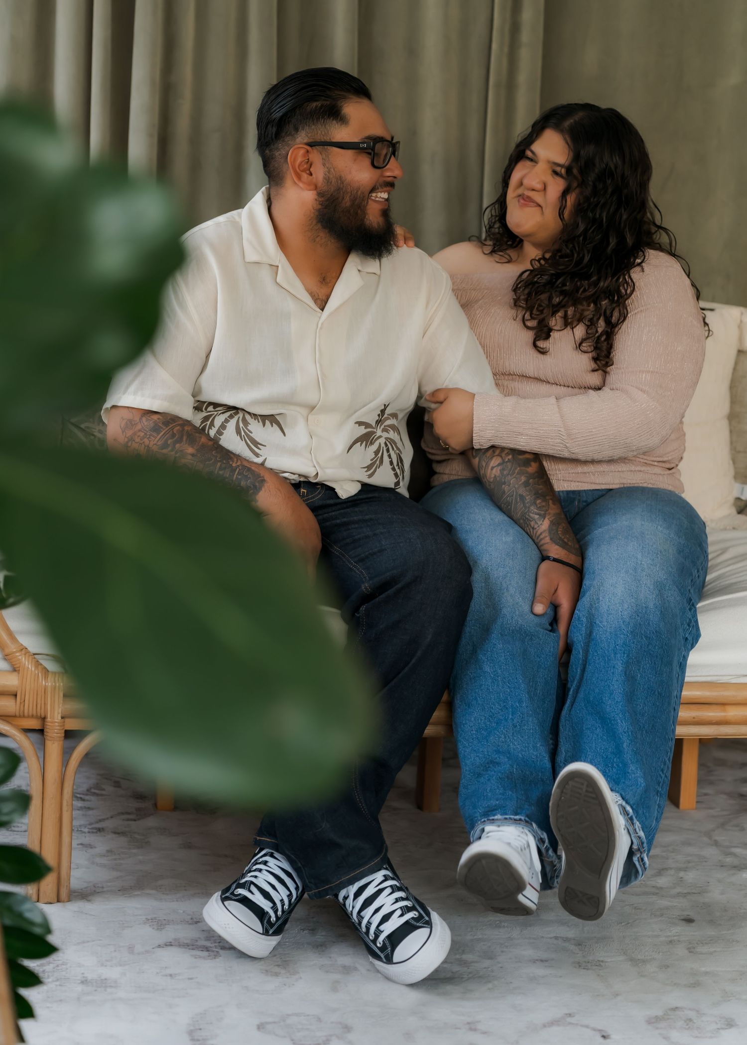 Couple’s studio photoshoot in Phoenix, Arizona. Captured by Genesis Renteria, Veeutiful Photography