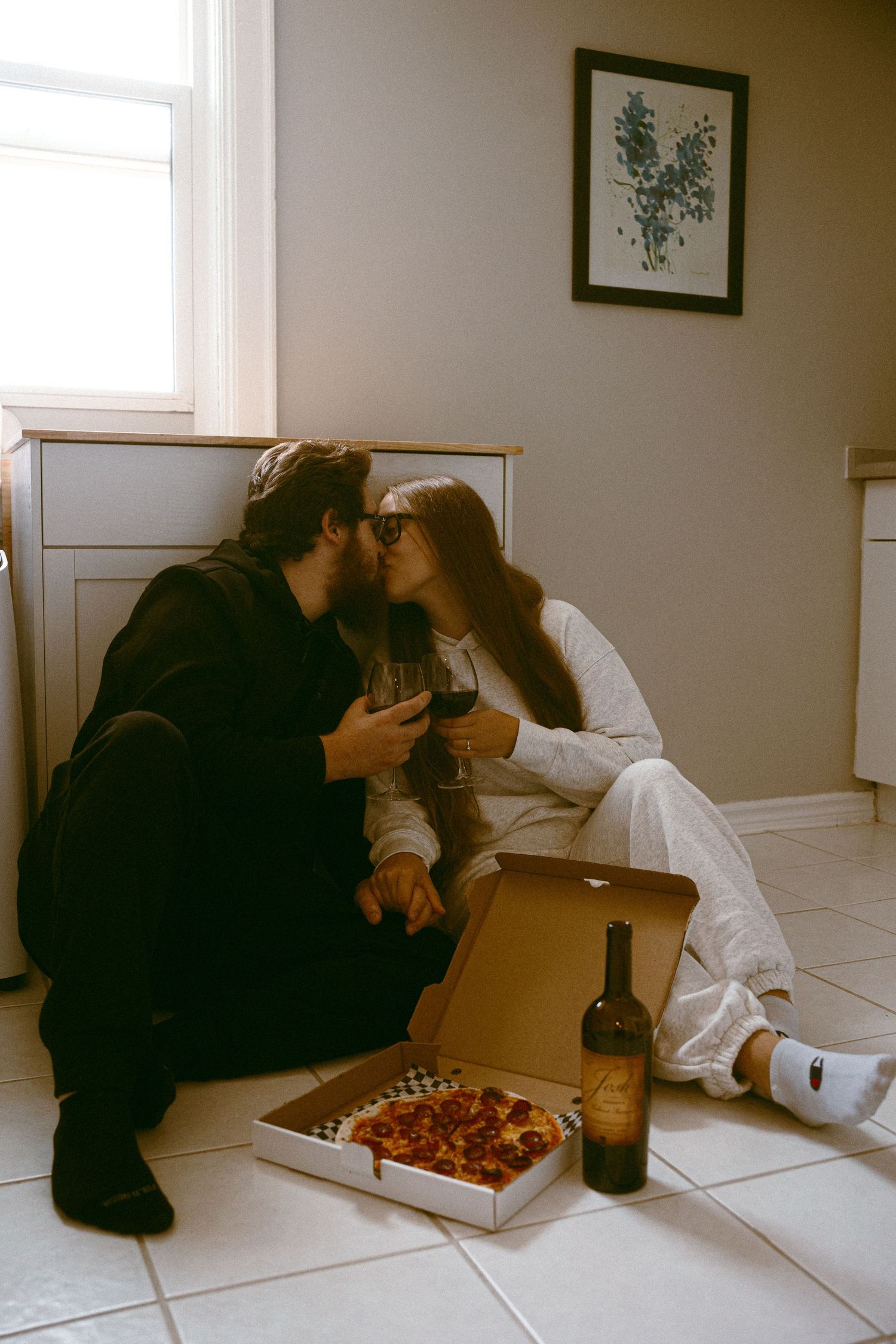 Cinematic engagement session by Calgary photographer Aria Hart Photography.