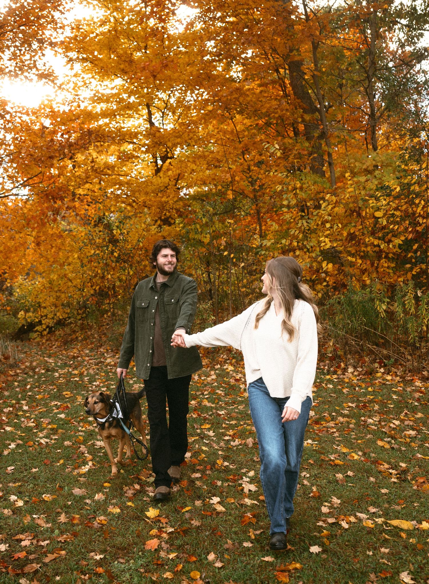 Unscripted, adventurous engagement session style in Alberta.