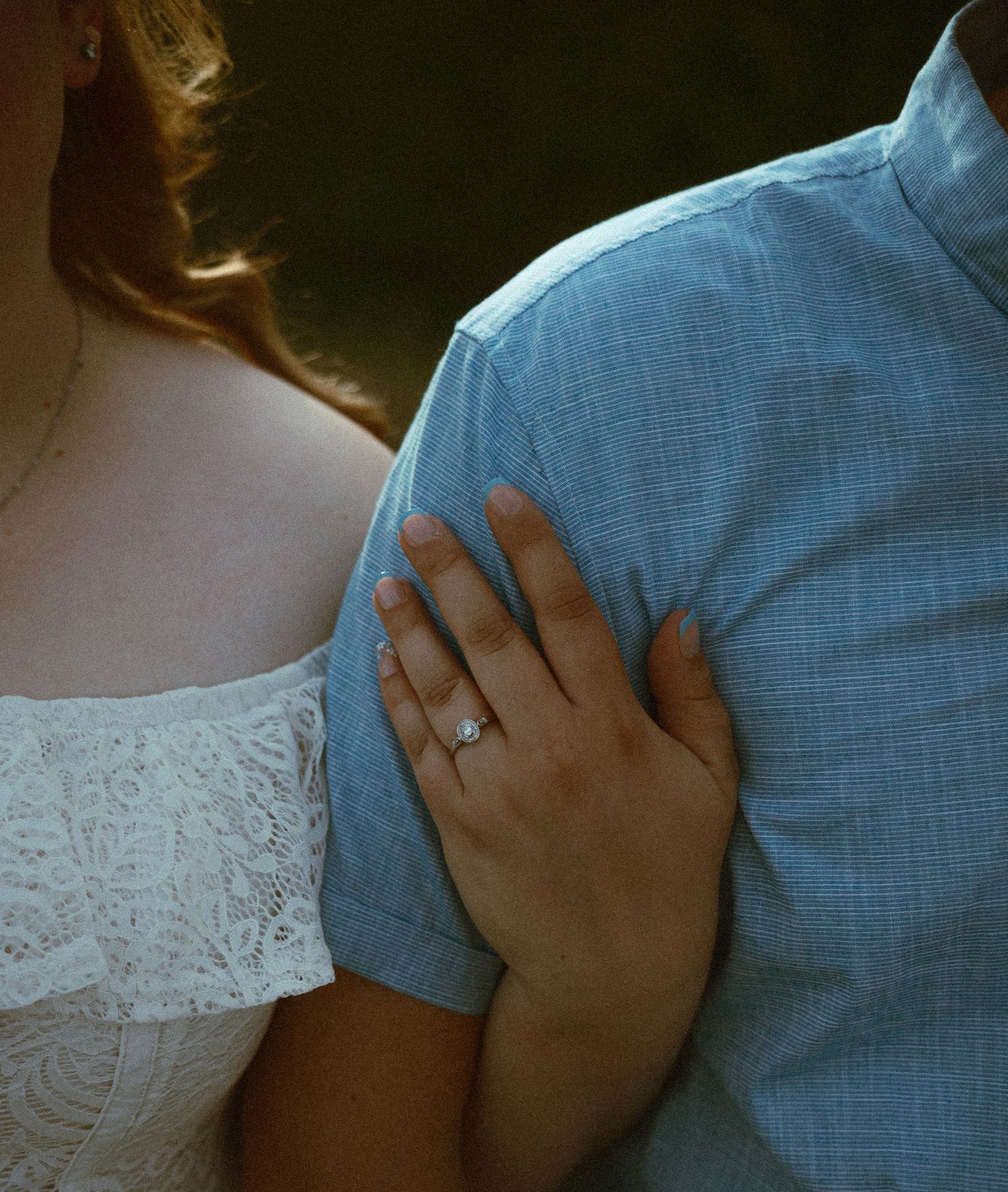 Honest, film-inspired engagement photography by Aria Hart Photography.