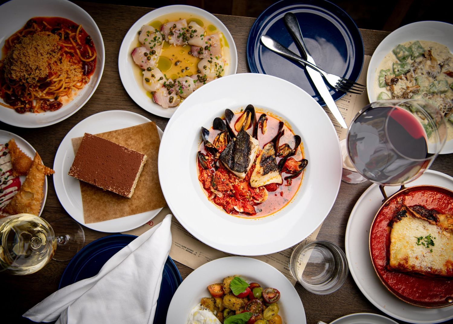 Food flat lay with colourful ingredients overhead, Calgary commercial food photographer