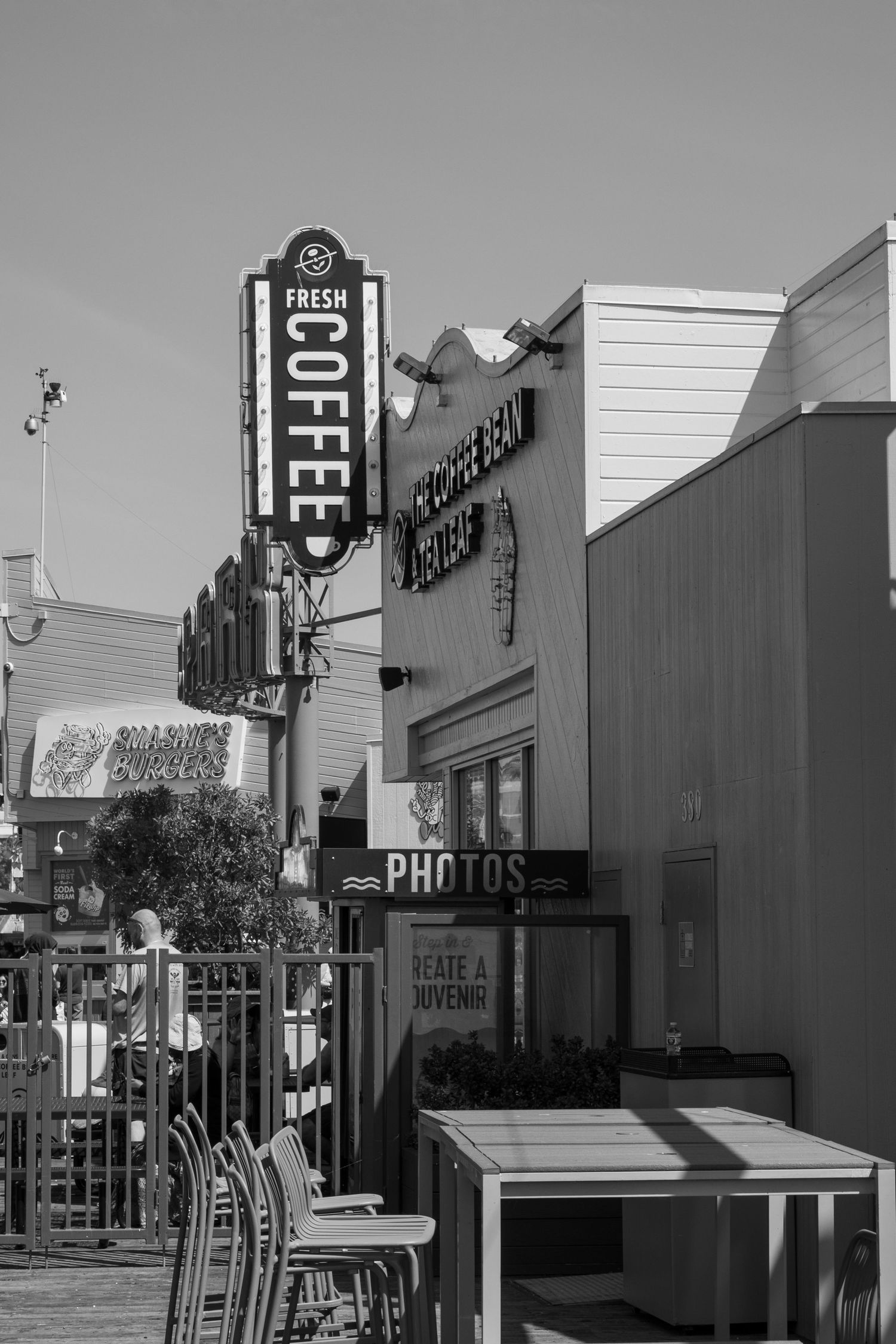 Santa Monica Pier - Coffee Shop Sign