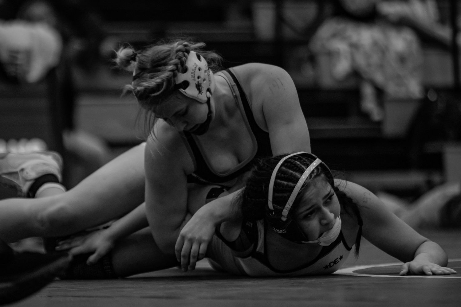 Dallas High School Girls Wresting - action shot