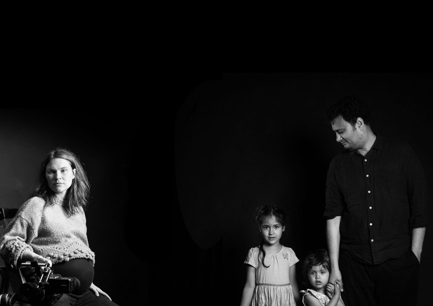 Family self portrait of the The Mother's Eye photographer Gloria Kurnik. Documentary family sessions in East Dulwich, South East London.