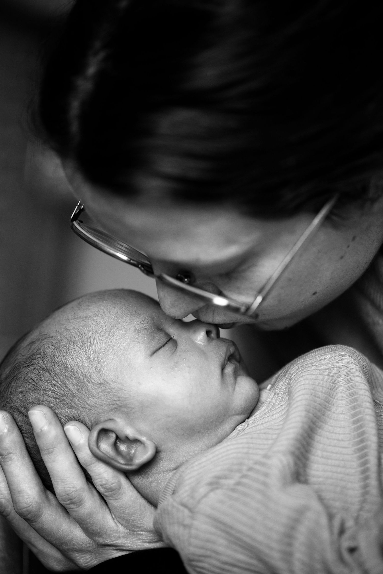 Portrait of mum and newborn. Newborn, matrescence, postpartum and Fourth Trimester photography by The Mother's Eye in Norwood, London.