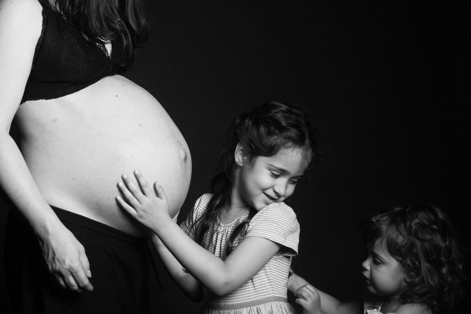 Pregnancy self-portrait of The Mother's Eye photographer Gloria Kurnik. Documentary maternity session in Deptford, South East London.