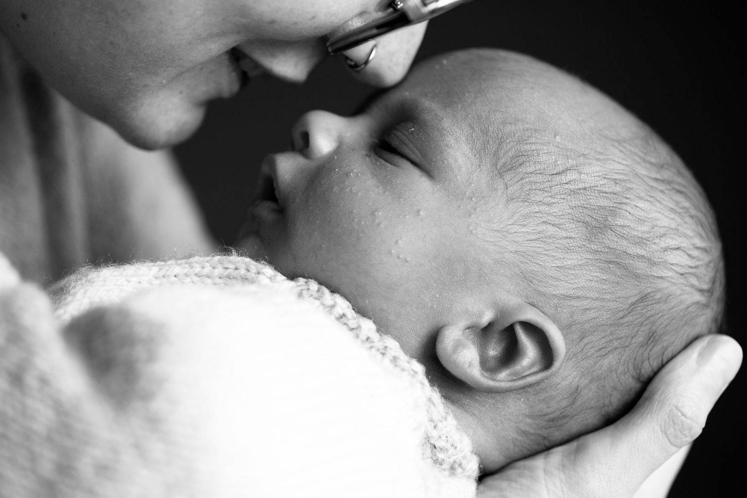 Portrait of mum and newborn. Newborn, matrescence, postpartum and Fourth Trimester photography by The Mother's Eye in Norwood, London.