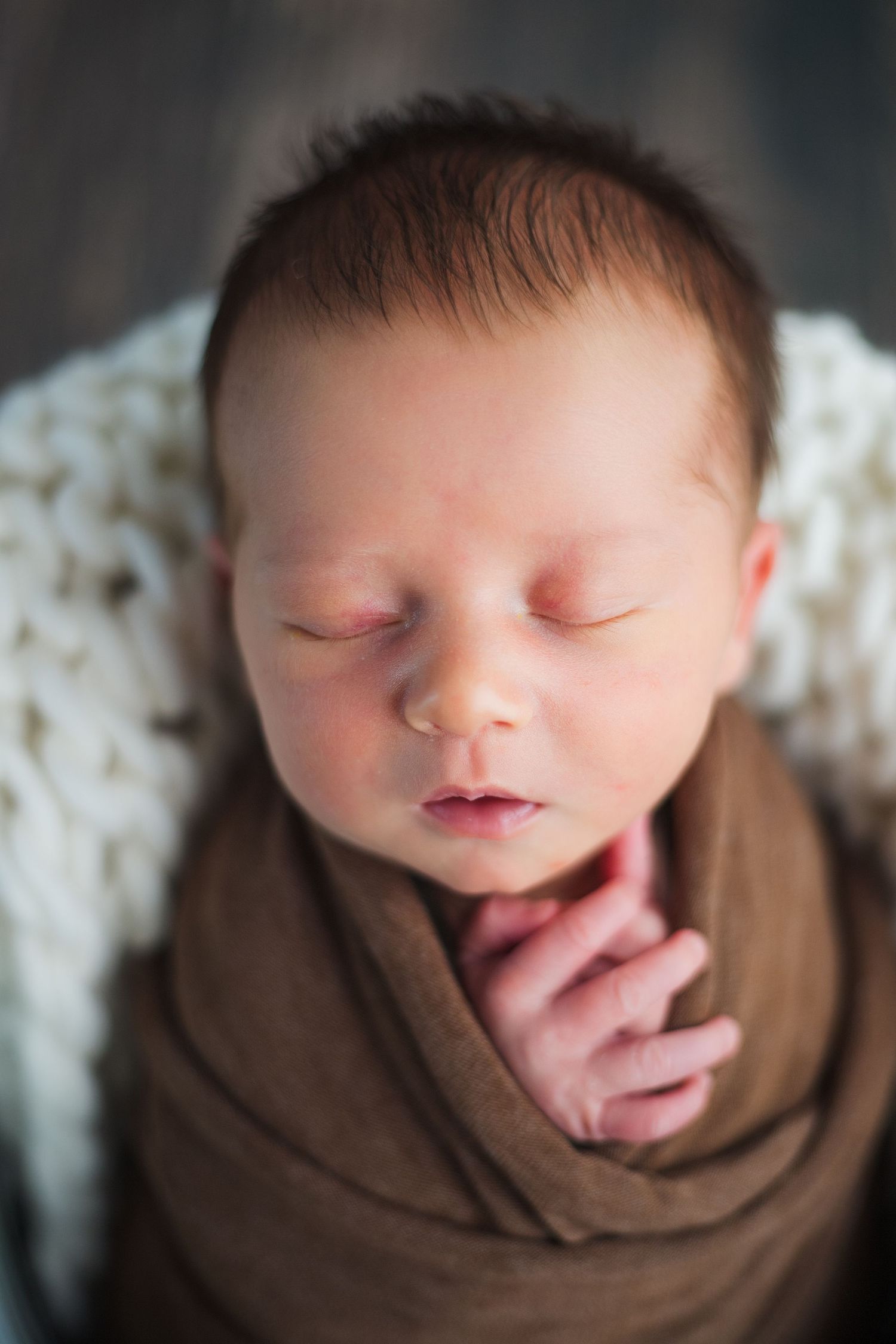 Wrapped newborn session