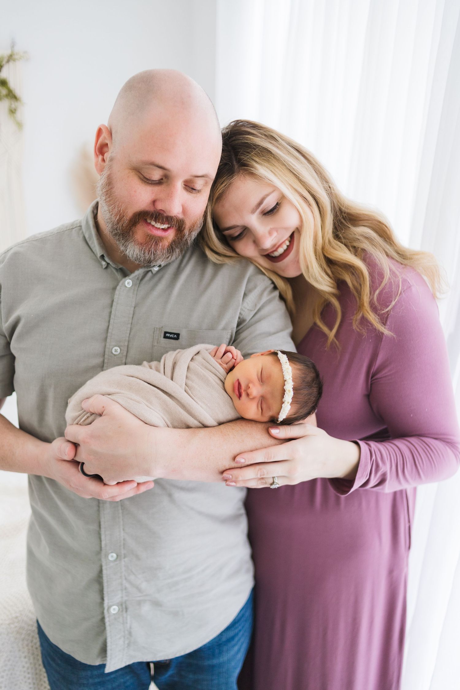Lifestyle newborn studio session with the best photographer in Springfield, Mo with Fairchild Photo Co