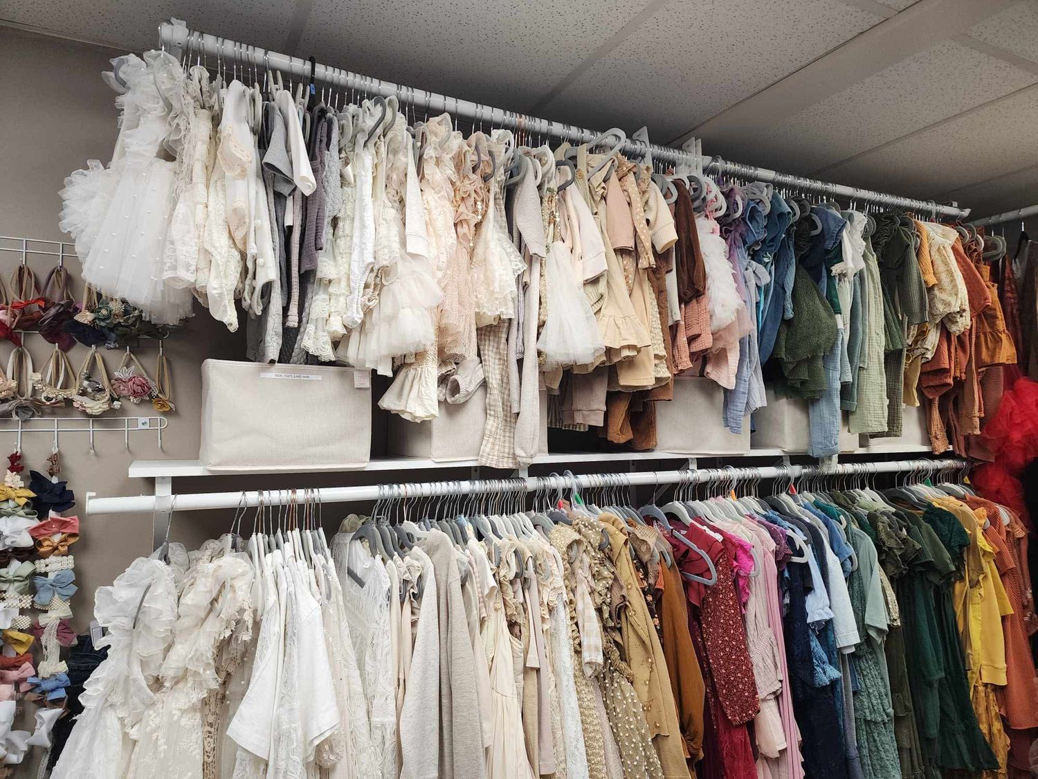 Neutral studio wardrobe