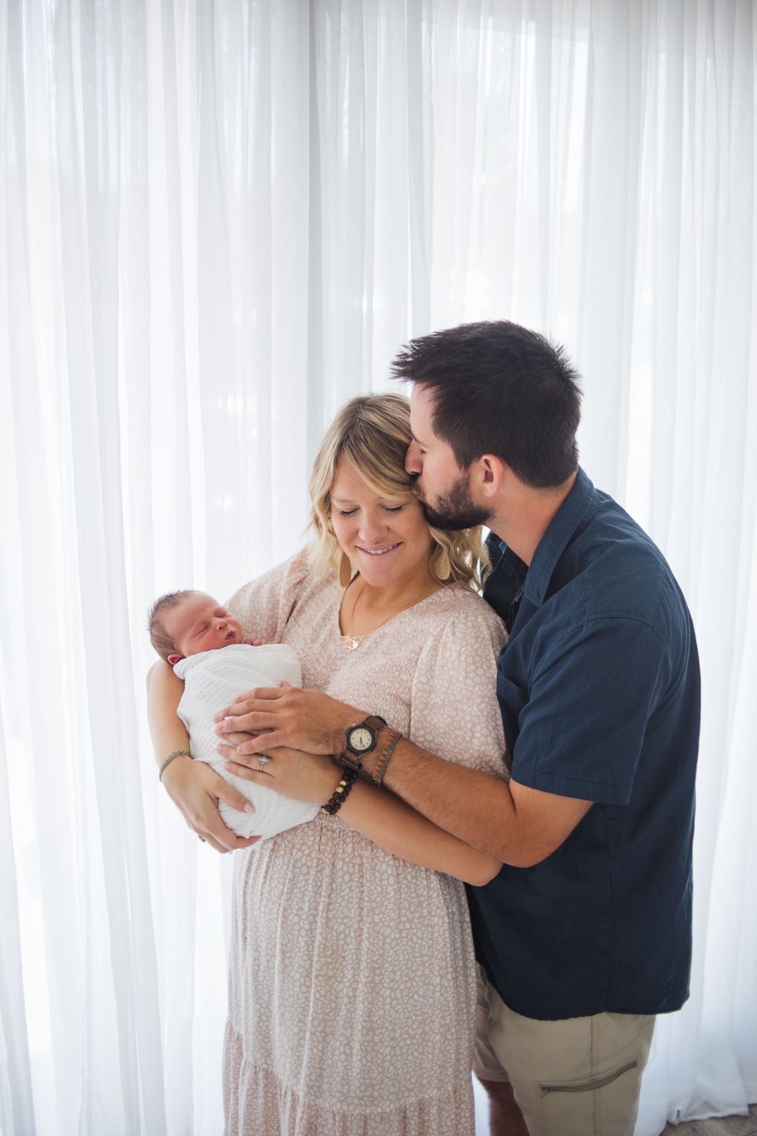 Newborn with parents