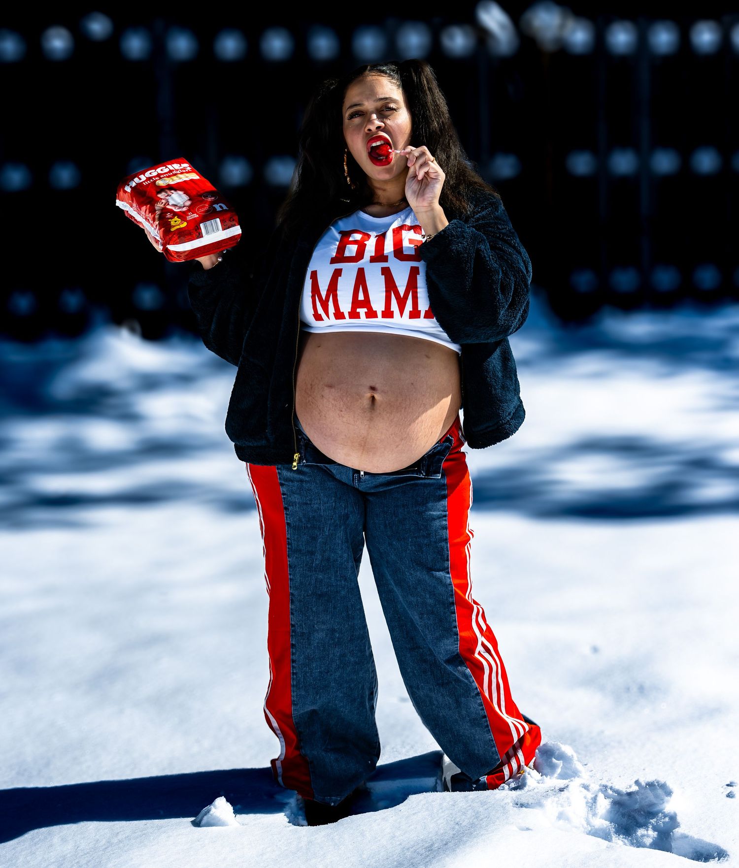 Maternity taking during Florida's blizzard like weather. Big Mama styled shoot