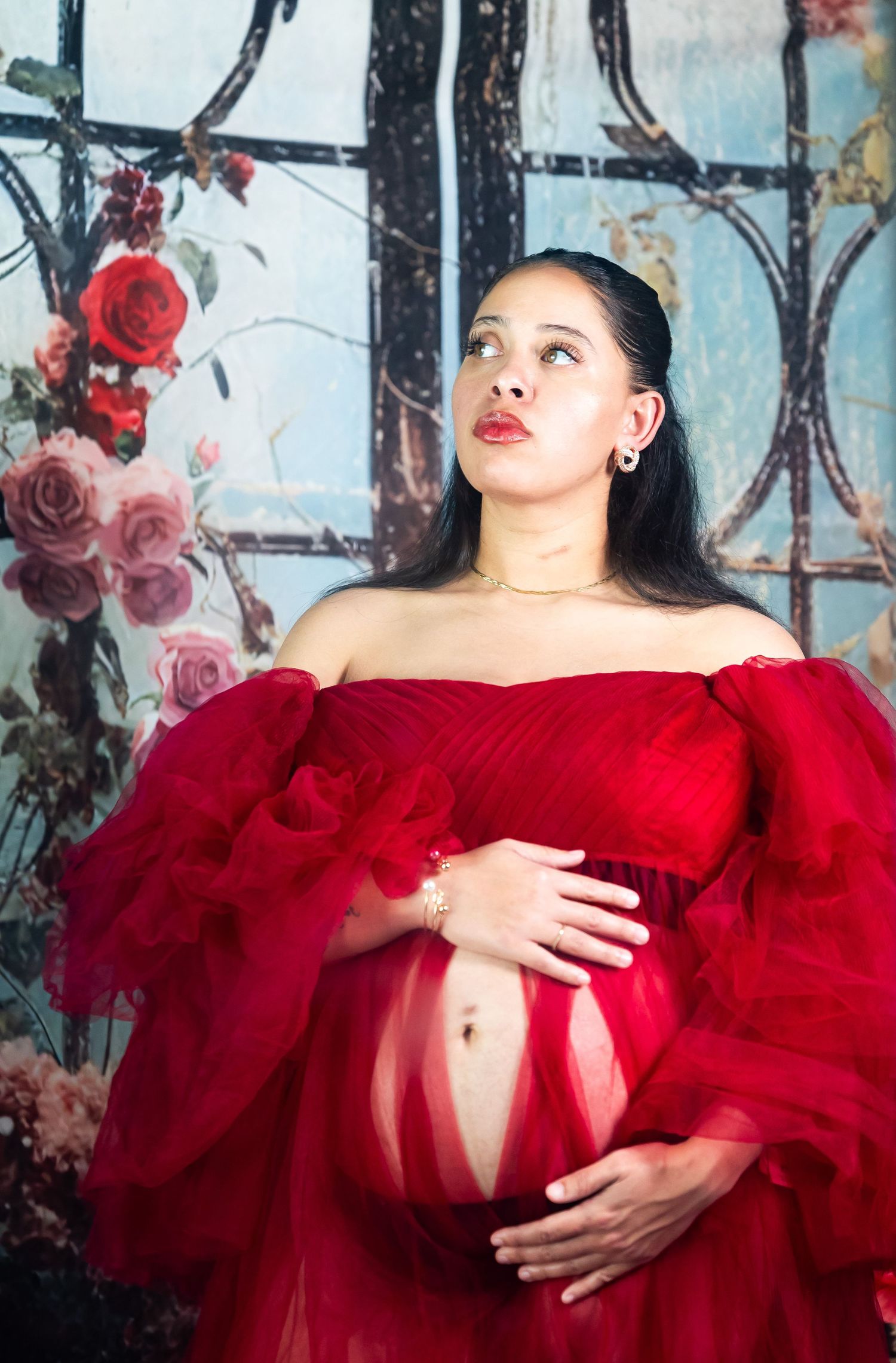 Tiara's in-home maternity setup.