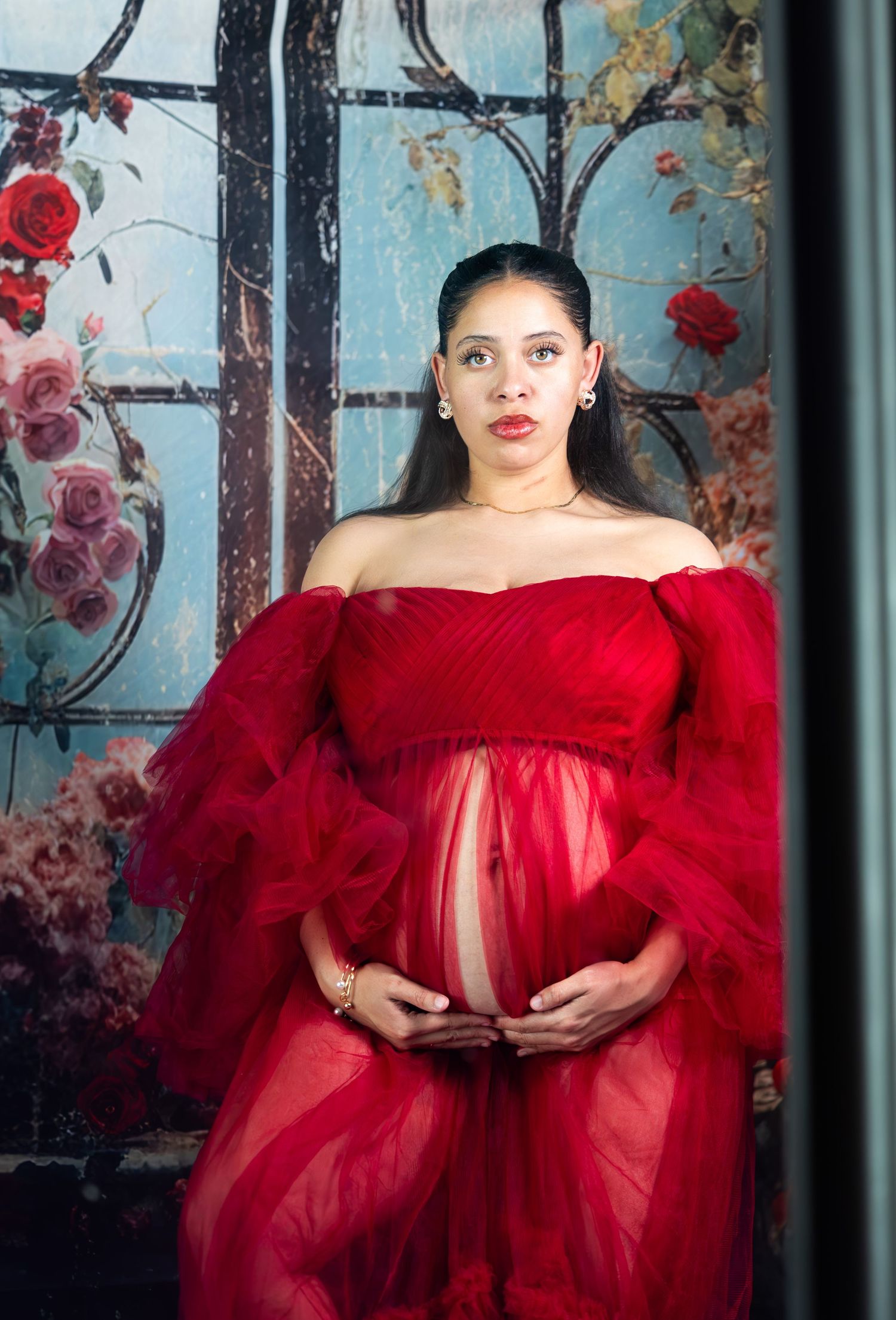 Tiara's in-home maternity setup.