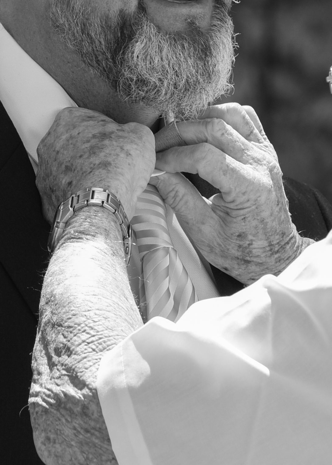 Elderly hands holding close up, emotional black and white wedding photography, detail shot, captured by Jolie & Rae Photography, Lincoln, CA