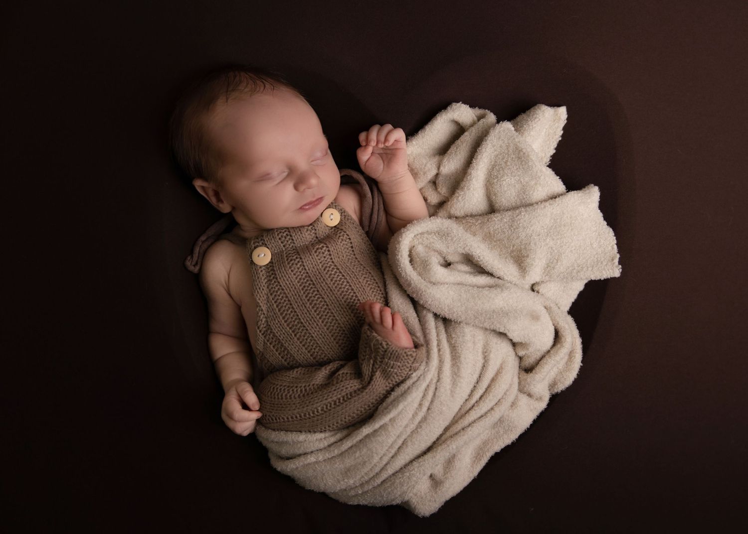 Classic newborn photography session in Davis County studio