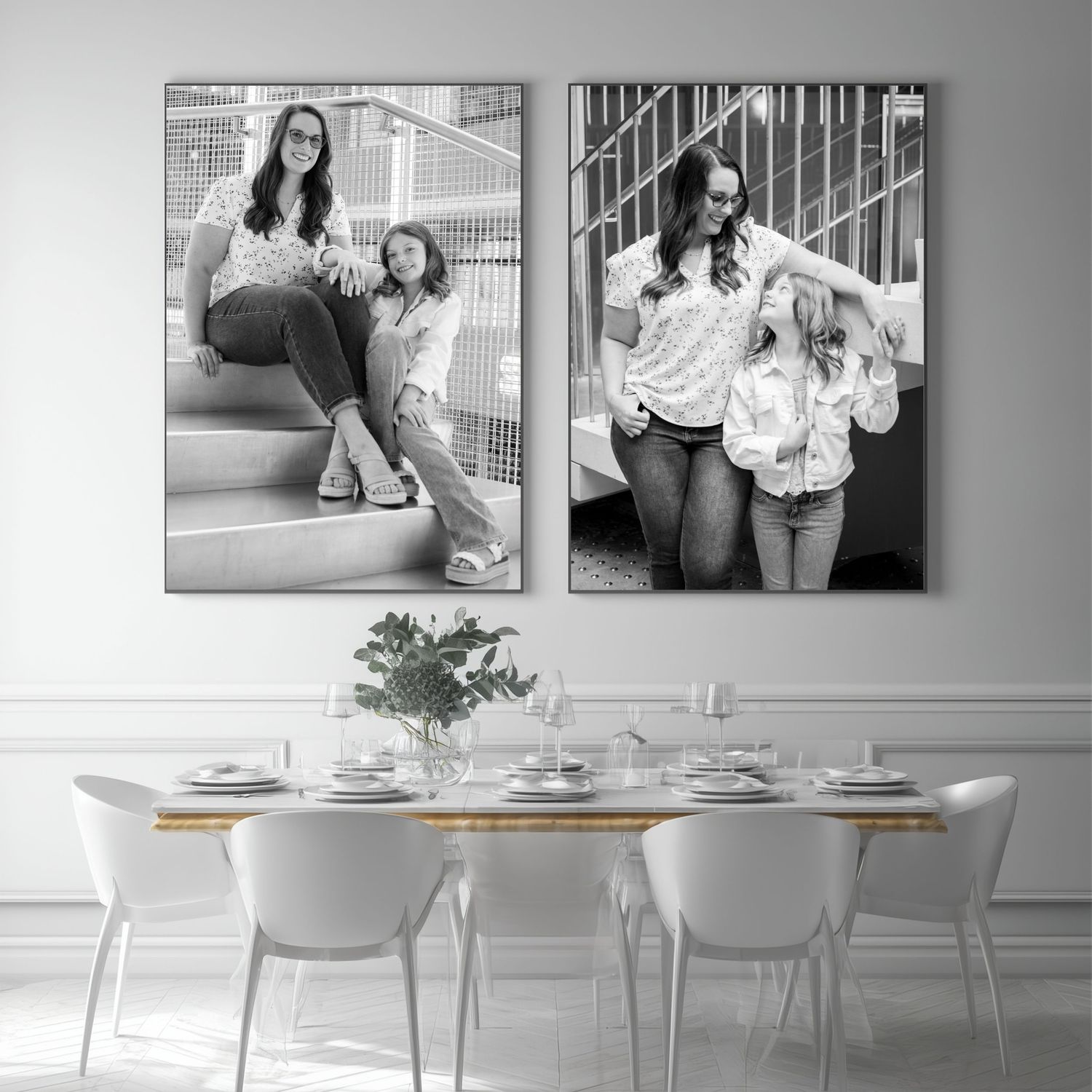 wall art over the dining room table in houston
