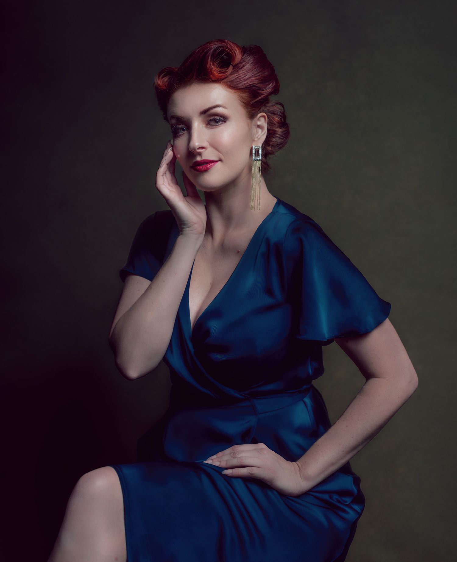 Painterly portraits, women in beautiful portraits. Fine Art photography