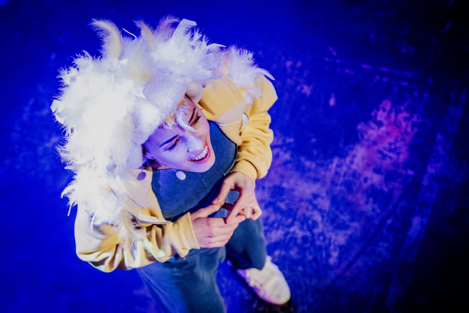 Kinderkonzert von Eule findet den Beat in der Fabrik in Hamburg, Eule von oben fotografiert, fotografiert von Jenny Jacoby