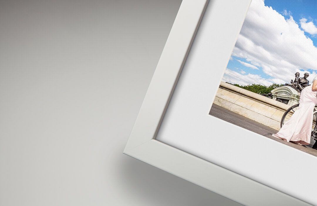 picture of gallery frame in White, which are products that 4 ever paw prints pet photography sells