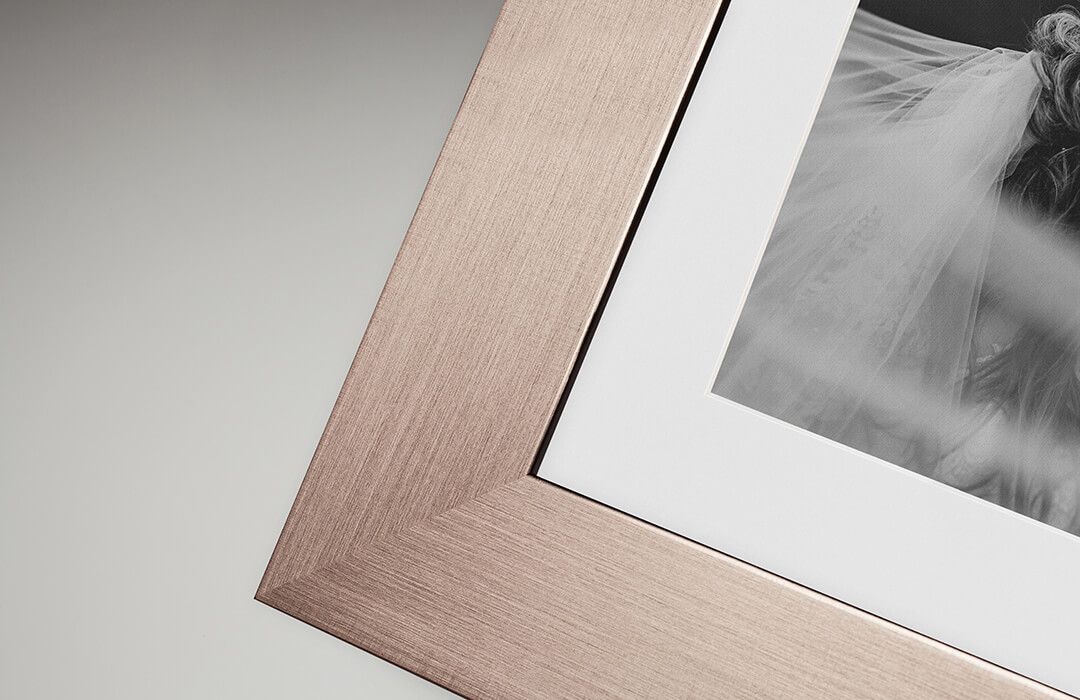 picture of metallic effect frame in Gunmetal, which are products that 4 ever paw prints pet photography sells