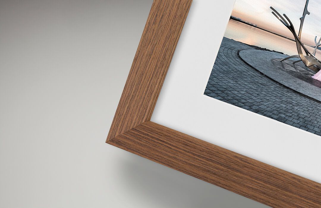 picture of wood effect frame in Almond, which are products that 4 ever paw prints pet photography sells
