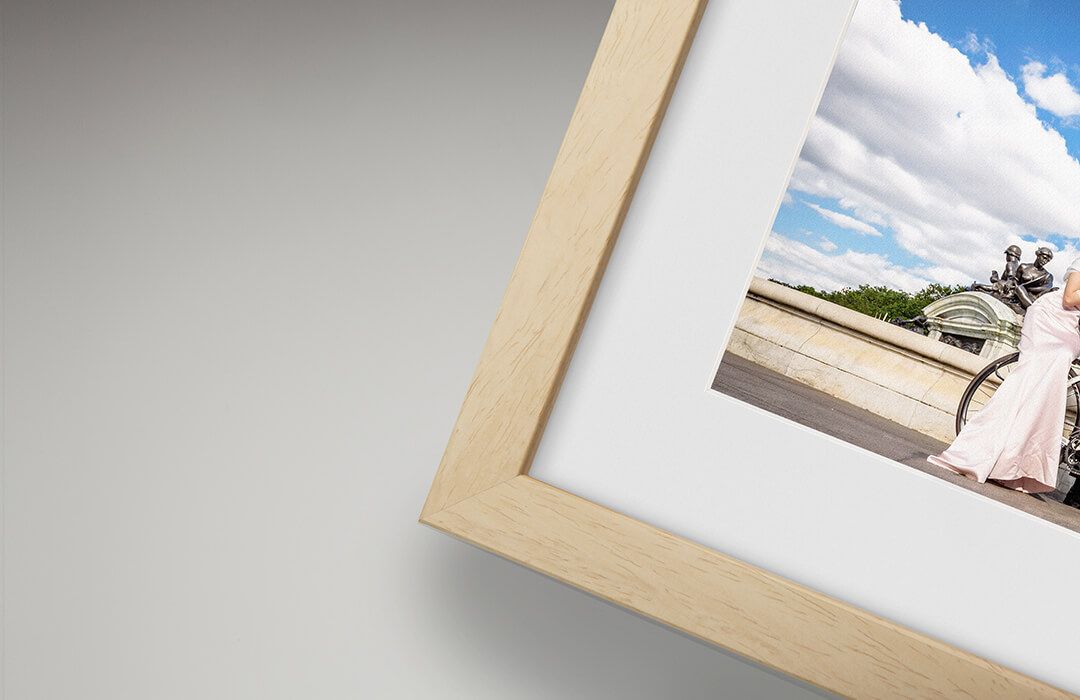 picture of gallery frame in Beech, which are products that 4 ever paw prints pet photography sells