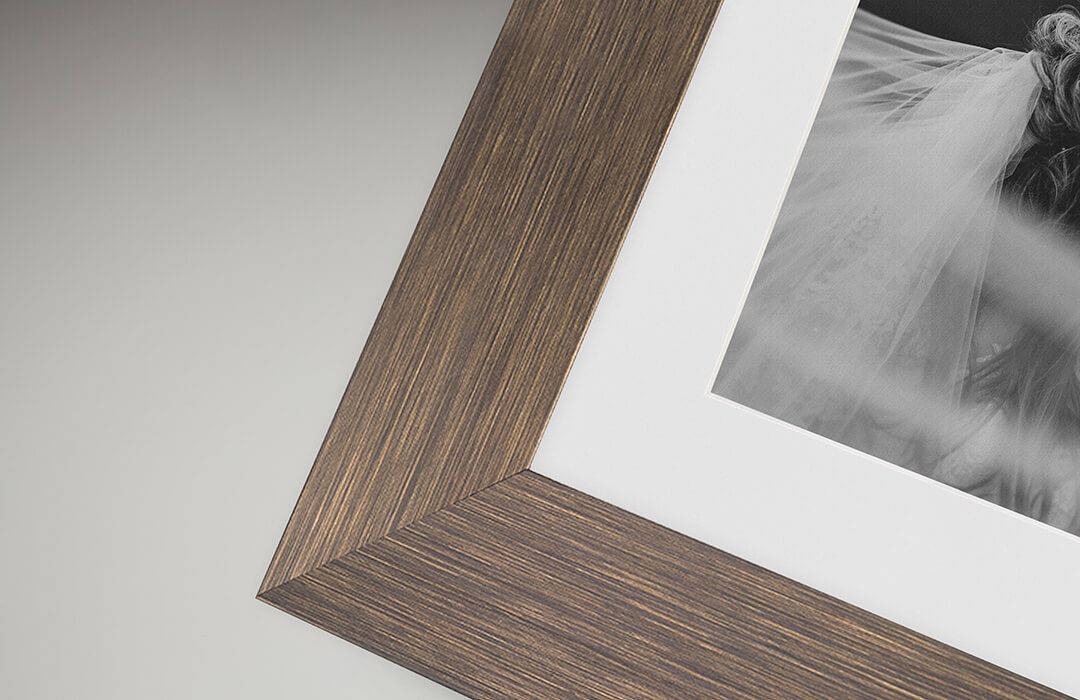picture of metallic effect frame in Bronze, which are products that 4 ever paw prints pet photography sells