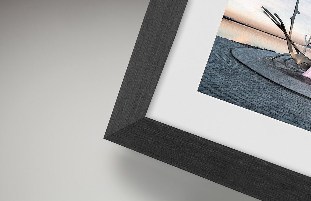 picture of wood effect frame in Charcoal, which are products that 4 ever paw prints pet photography sells
