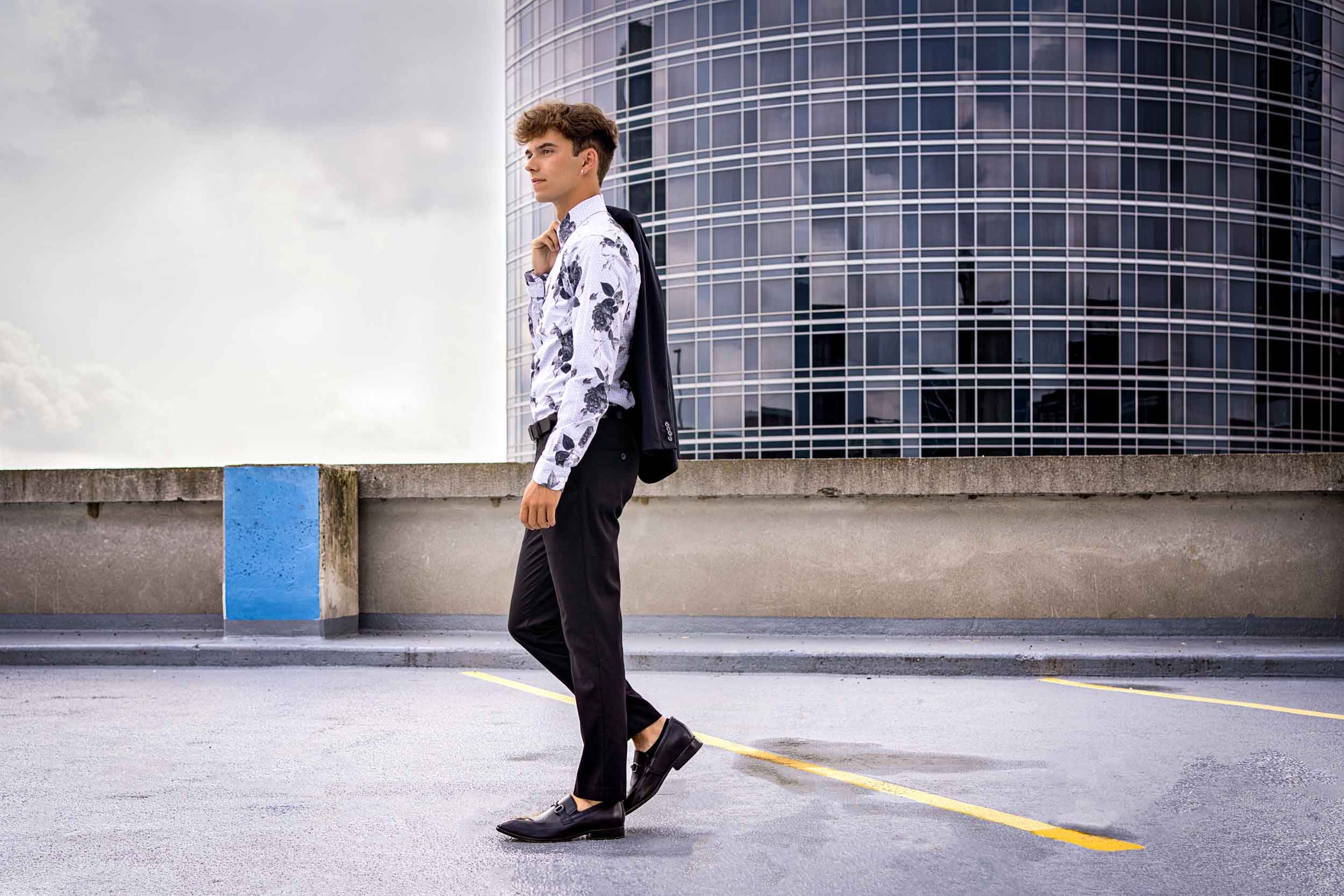 Urban senior portrait