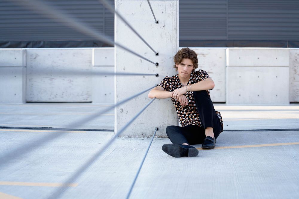 Urban senior portrait