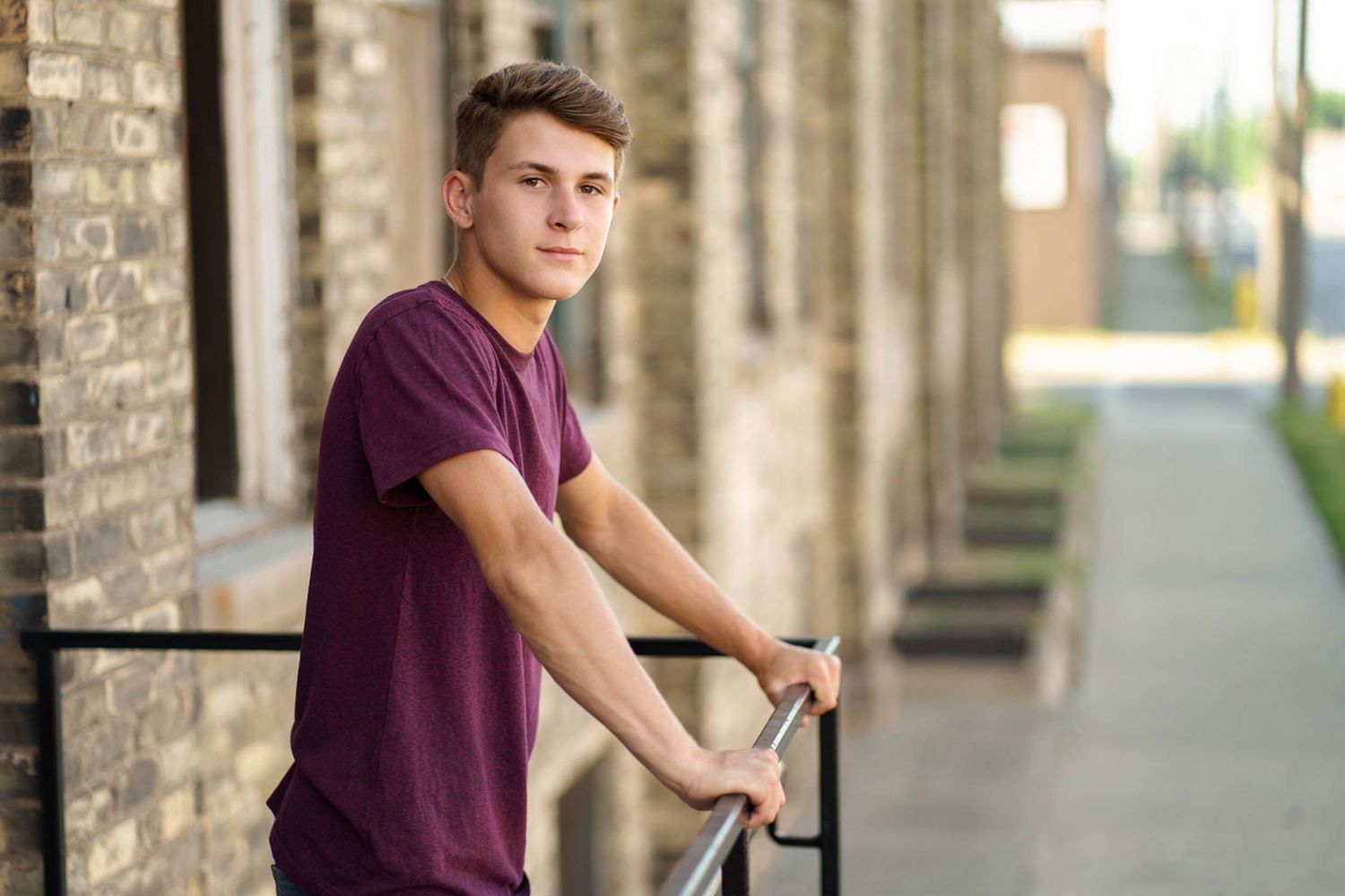 Industrial senior portrait
