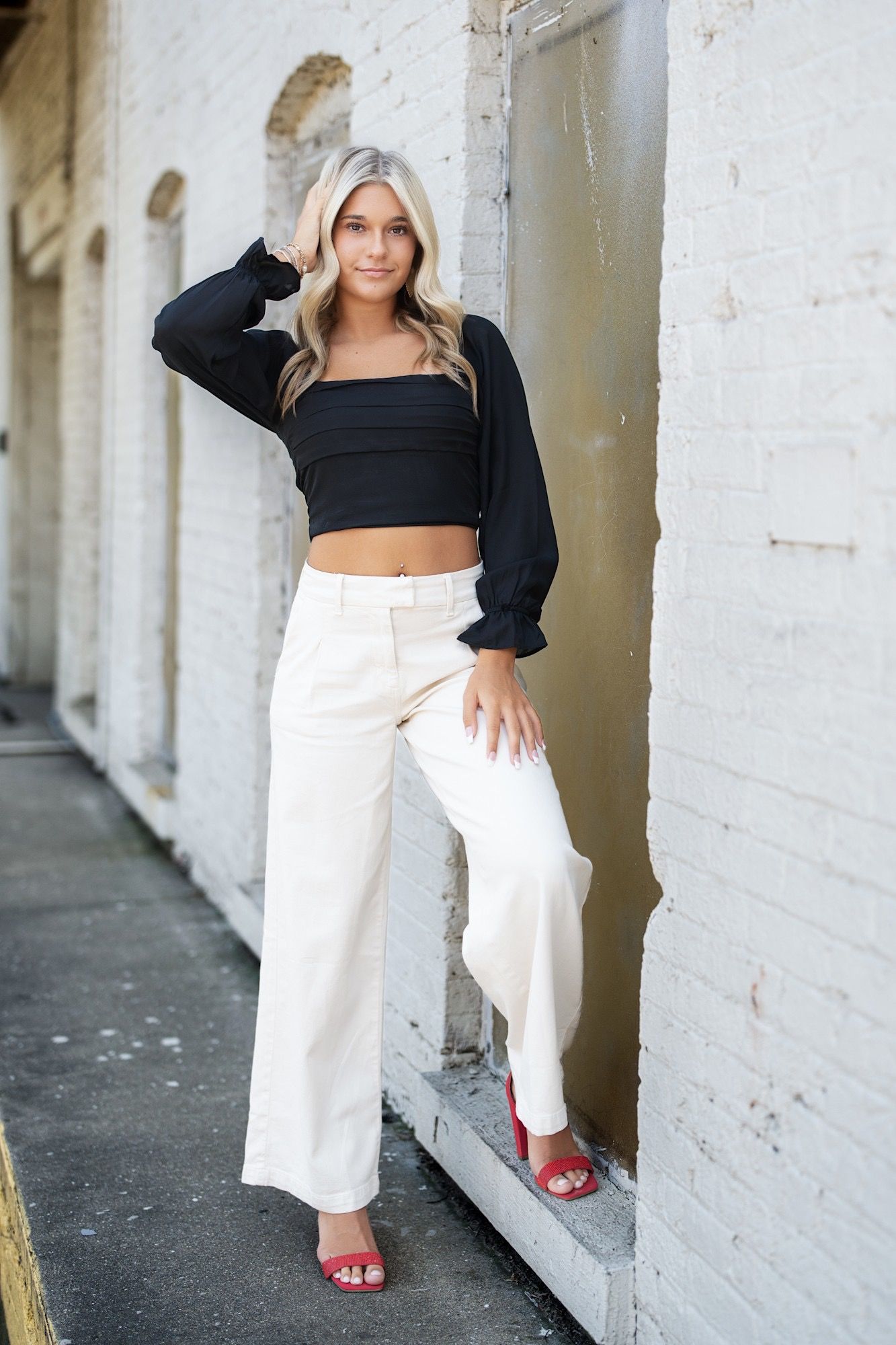 Senior portrait with polished editing