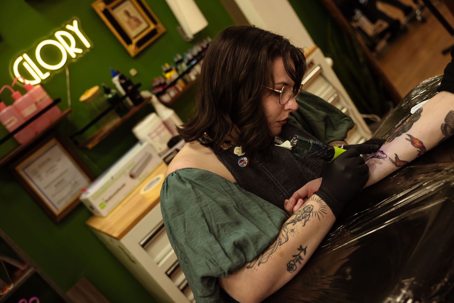 Branding session for tattoo artist.