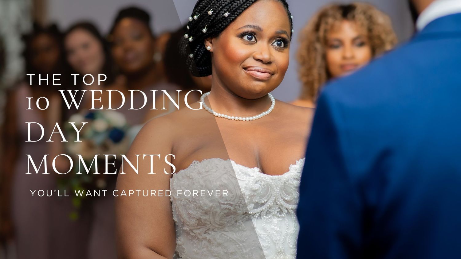 Four different photos in a collage layout showing wedding photographer and event coverage services.