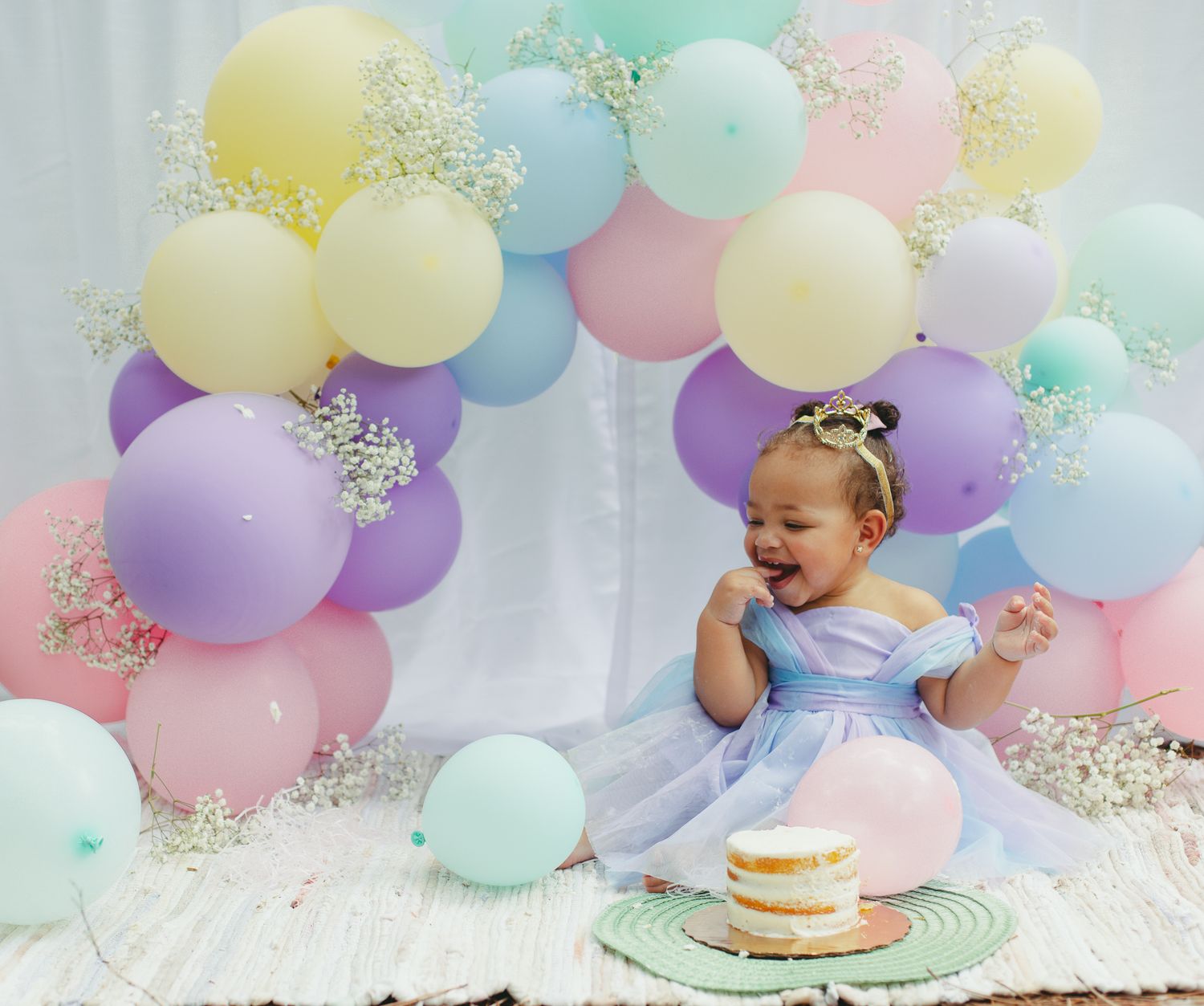 Baby's birthday photoshoot in Plantation, FL. Miami, FL.