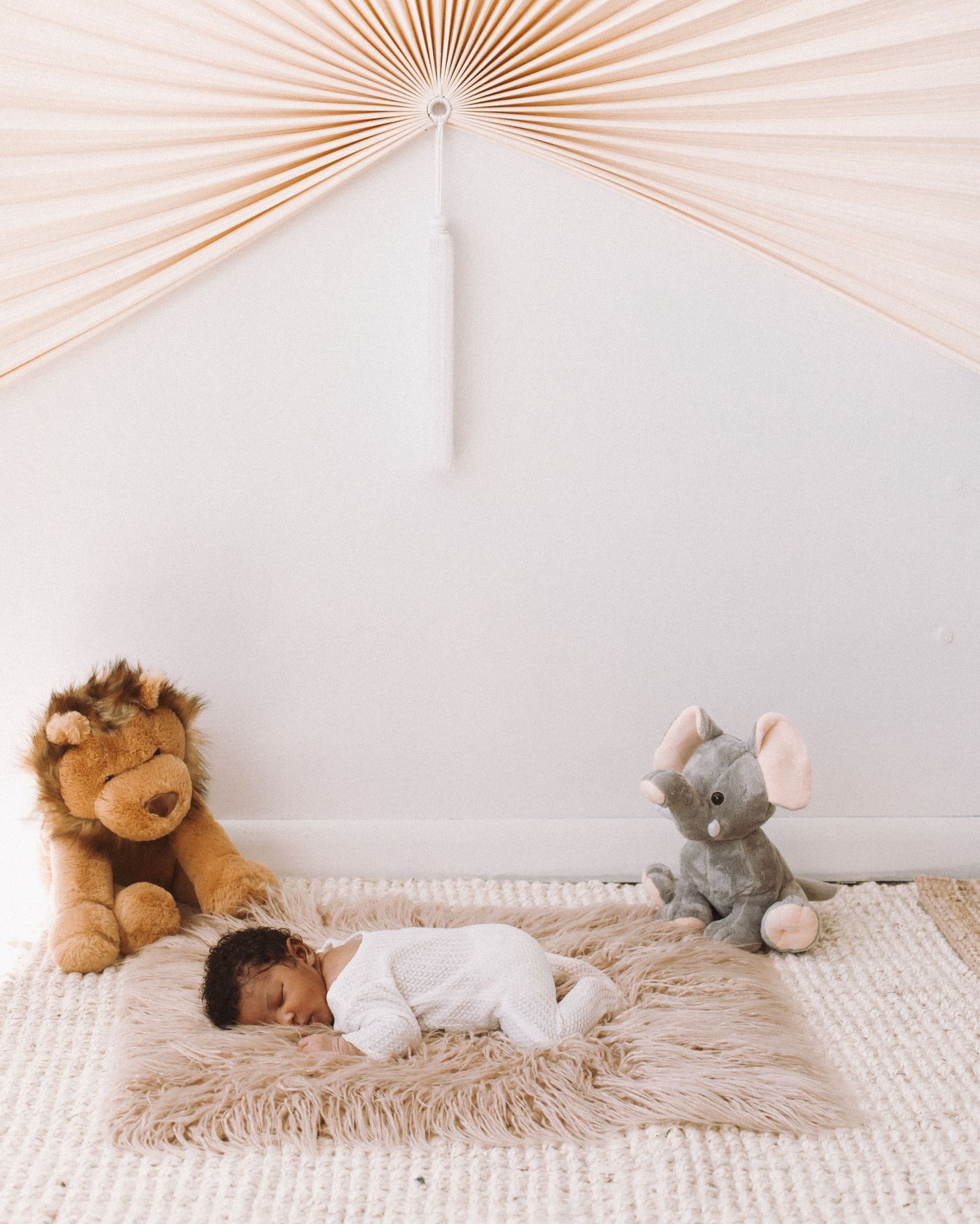 Newborn photoshoot in studio in Miami, FL.