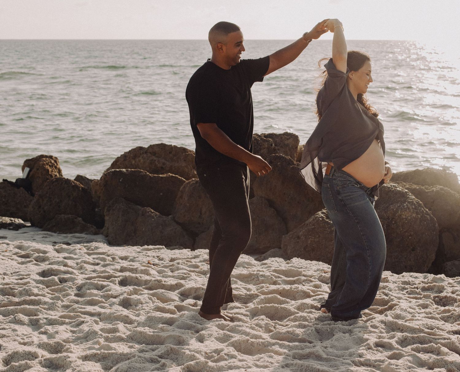 Miami Beach maternity photoshoot
