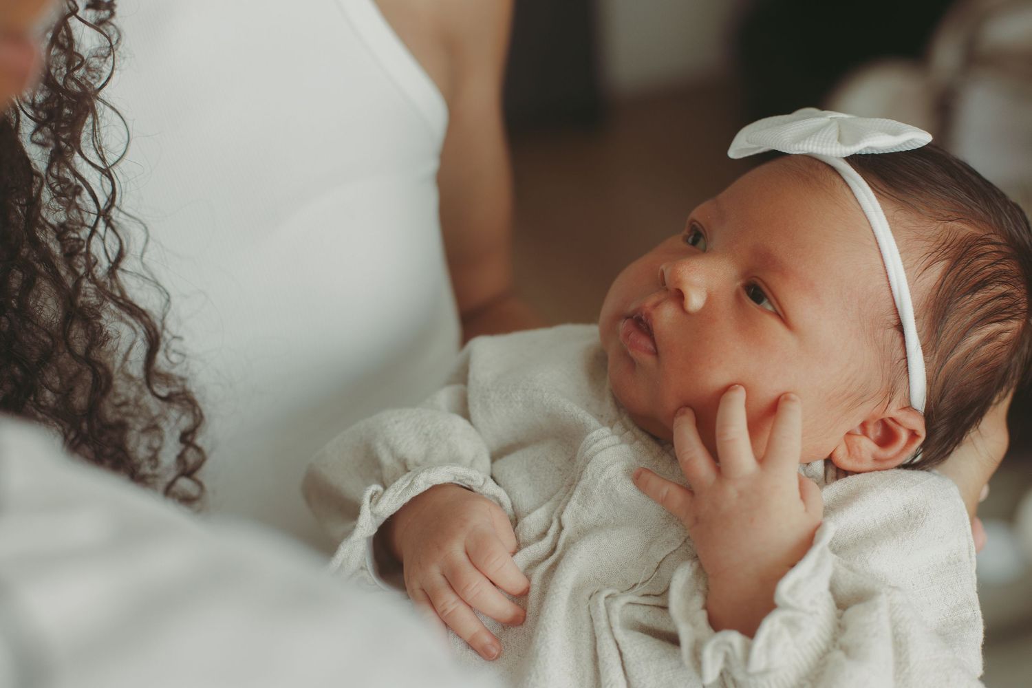 Newborn photoshoot in home in Miami, FL.