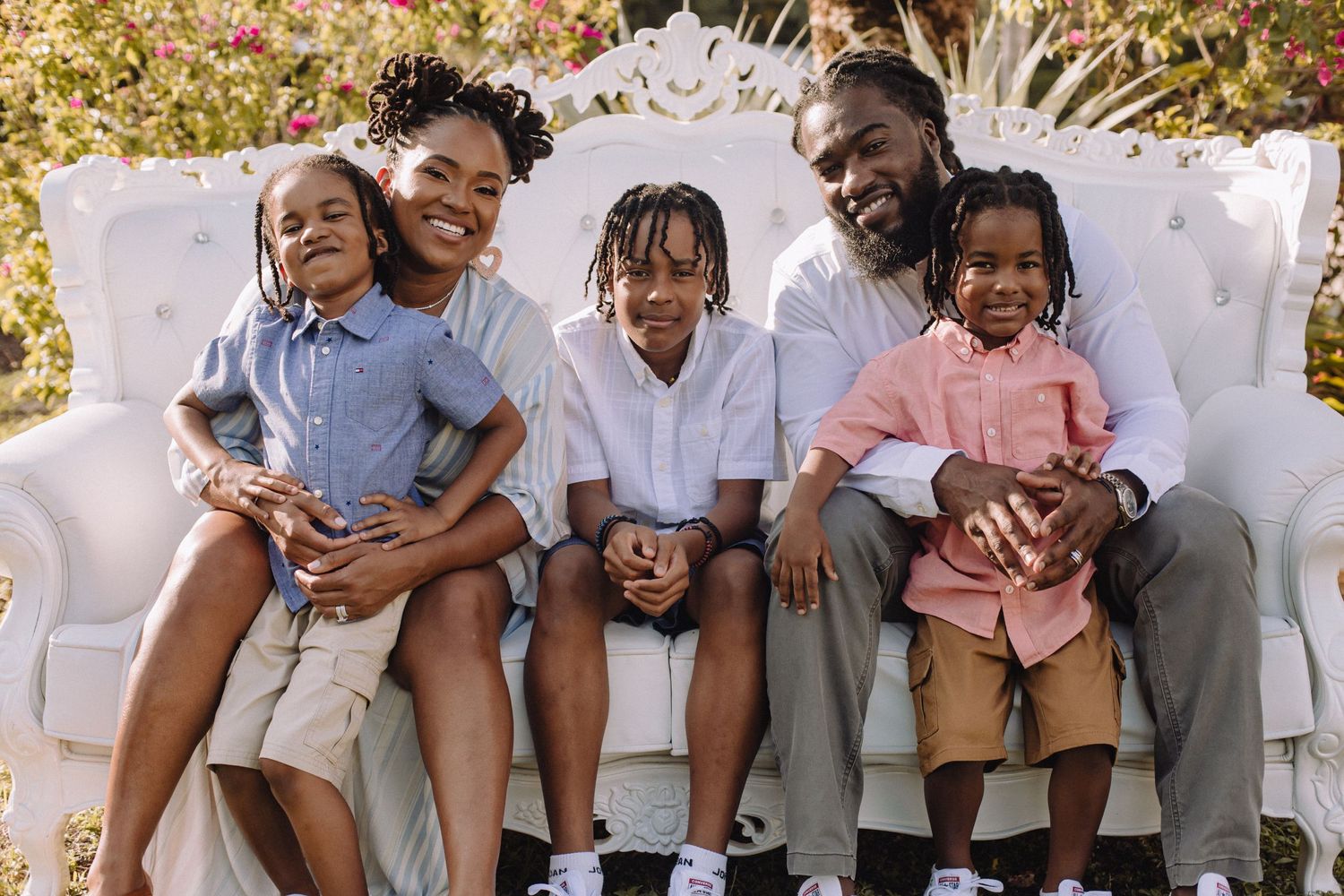 Davie family photoshoot at home