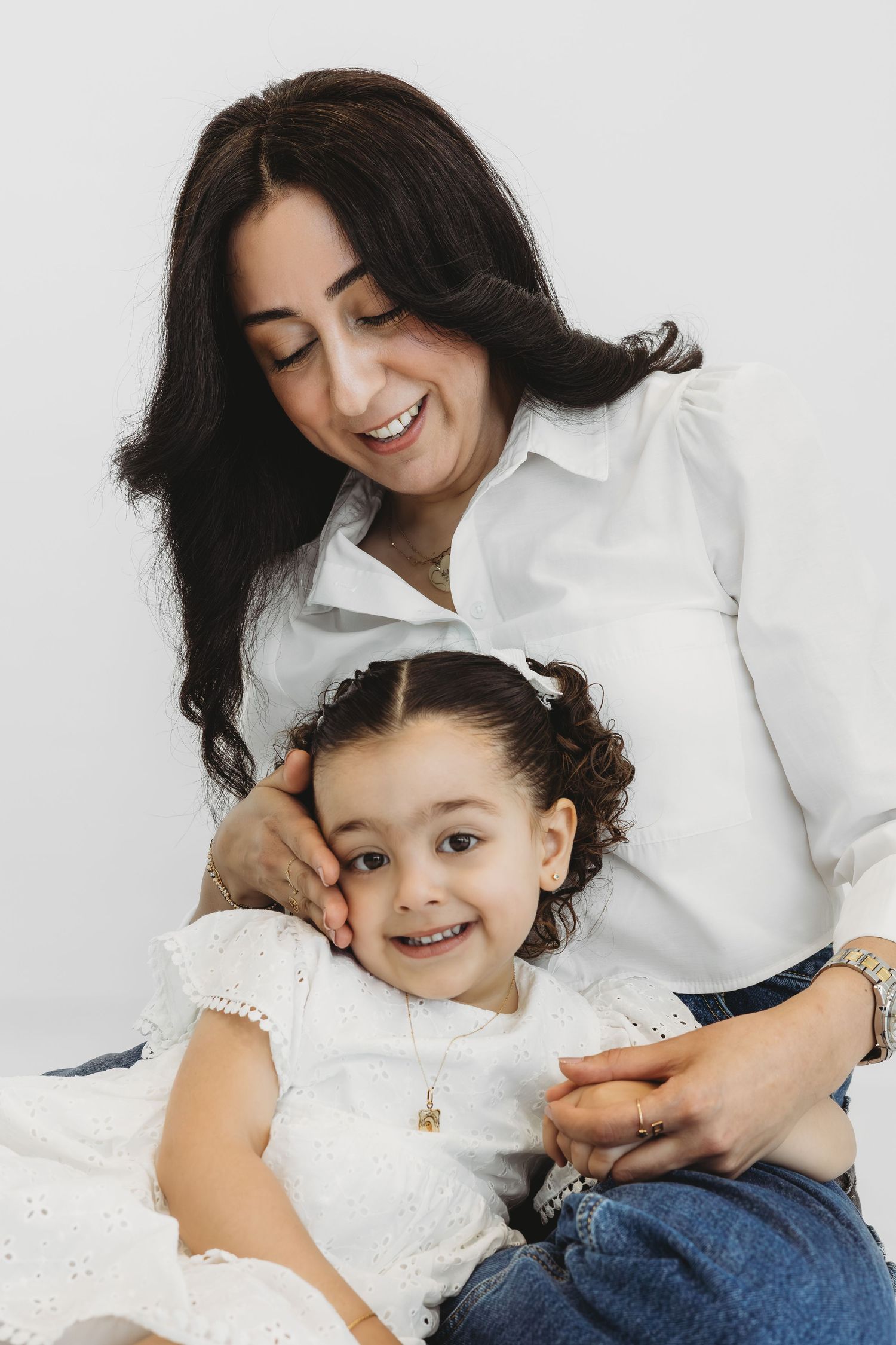 Mother and daughter portrait by Dounia Raphael Photography in Dbayeh, Lebanon