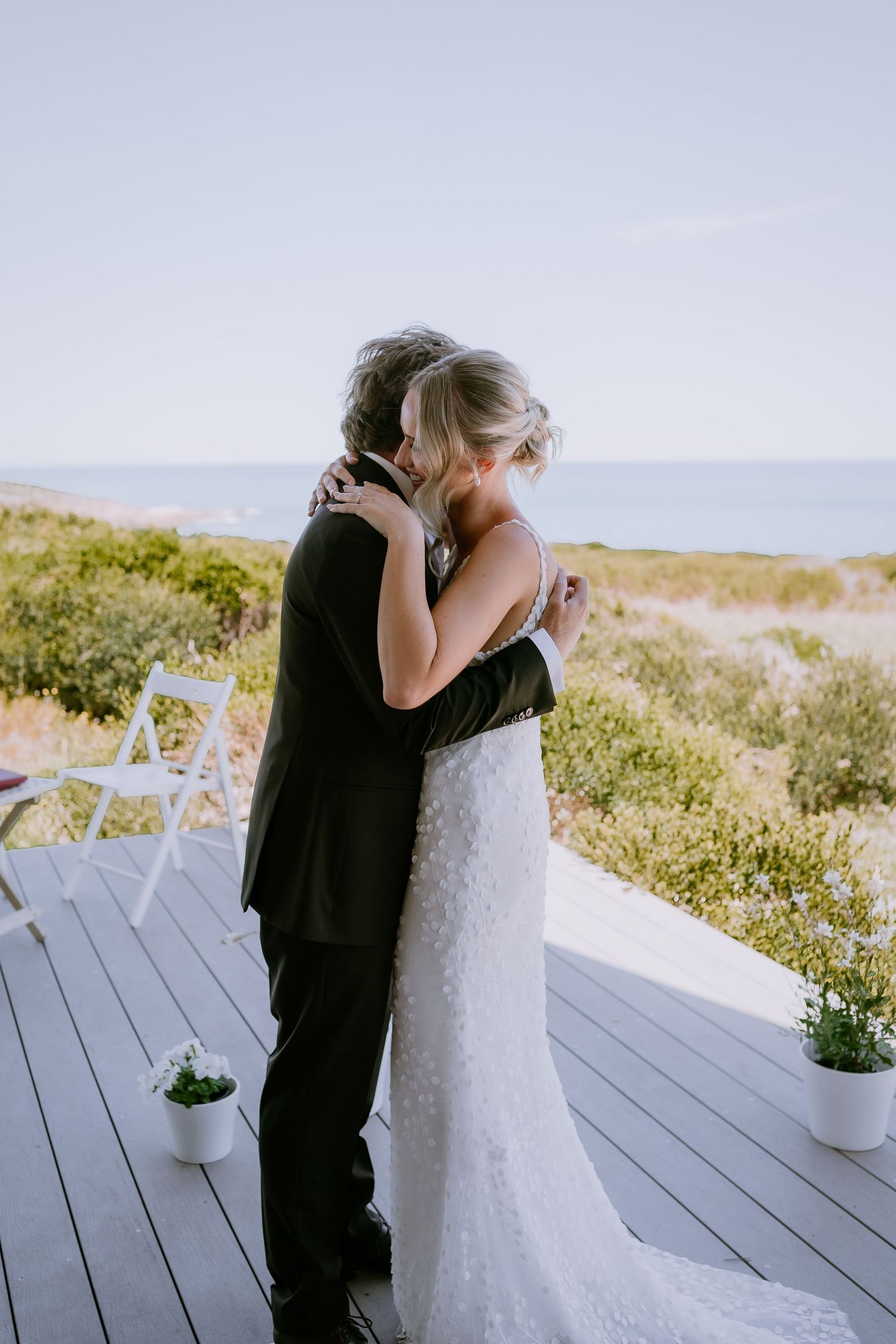 Brisbane wedding photographer — close portrait of bride outdoors on her wedding day, radiant and naturally beautiful bridal portrait by Joy